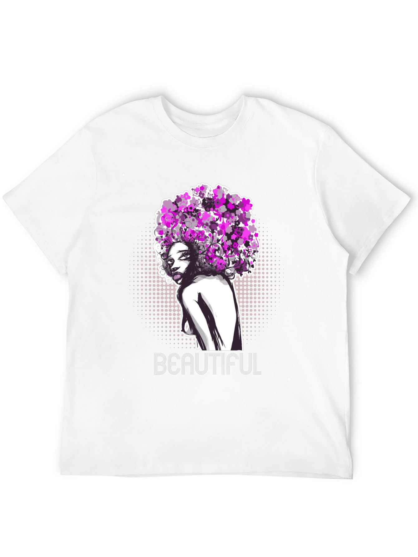 Black Beautiful Woman Graphic T-Shirt - Black view 12