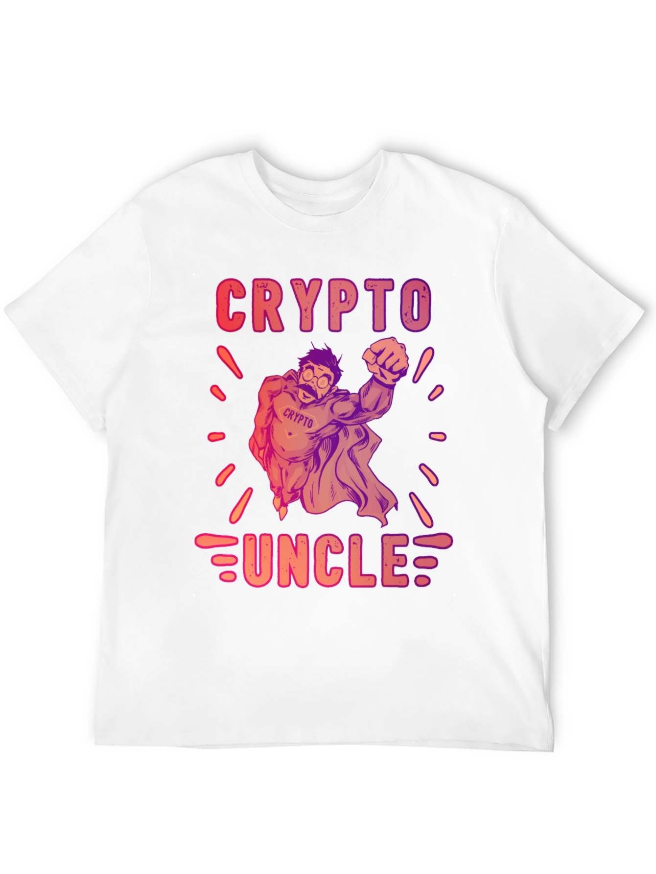 Black Crypto Uncle Graphic T-Shirt - Trendy Design view 12