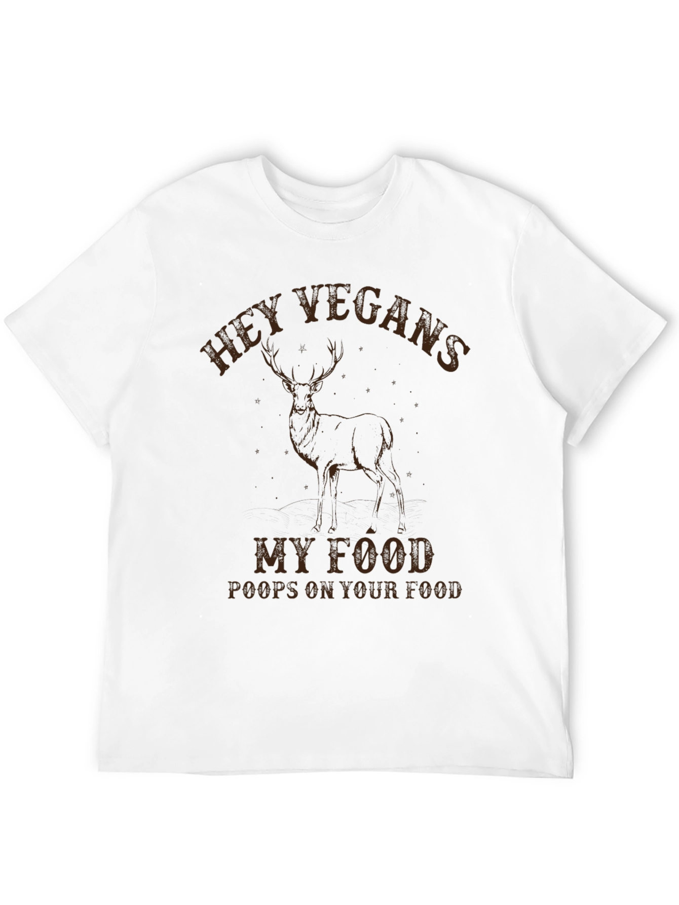 Black Hey Vegans My Food Poops On Your Food T-Shirt view 12