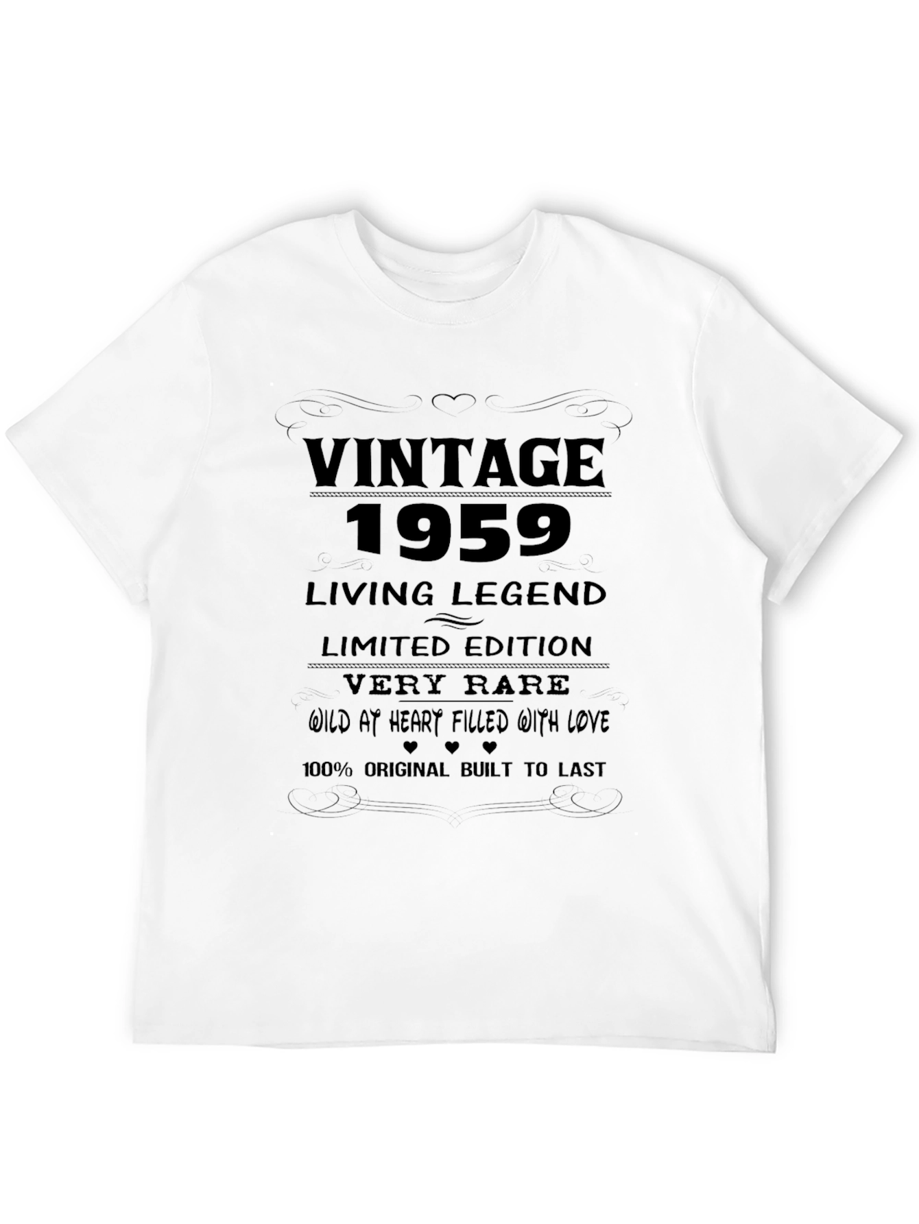 Black Vintage 1959 Living Legend Black T-Shirt view 12