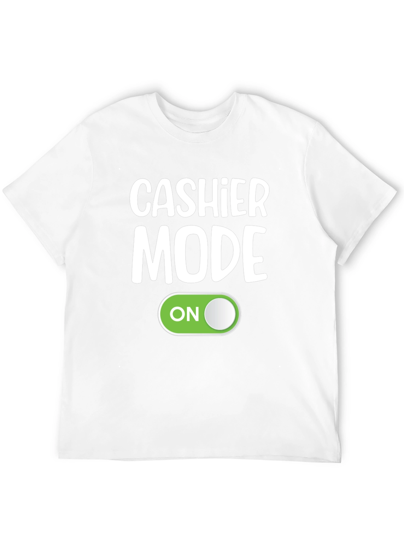 Black Cashier Mode On Black T-Shirt Funny Employee Gift view 12