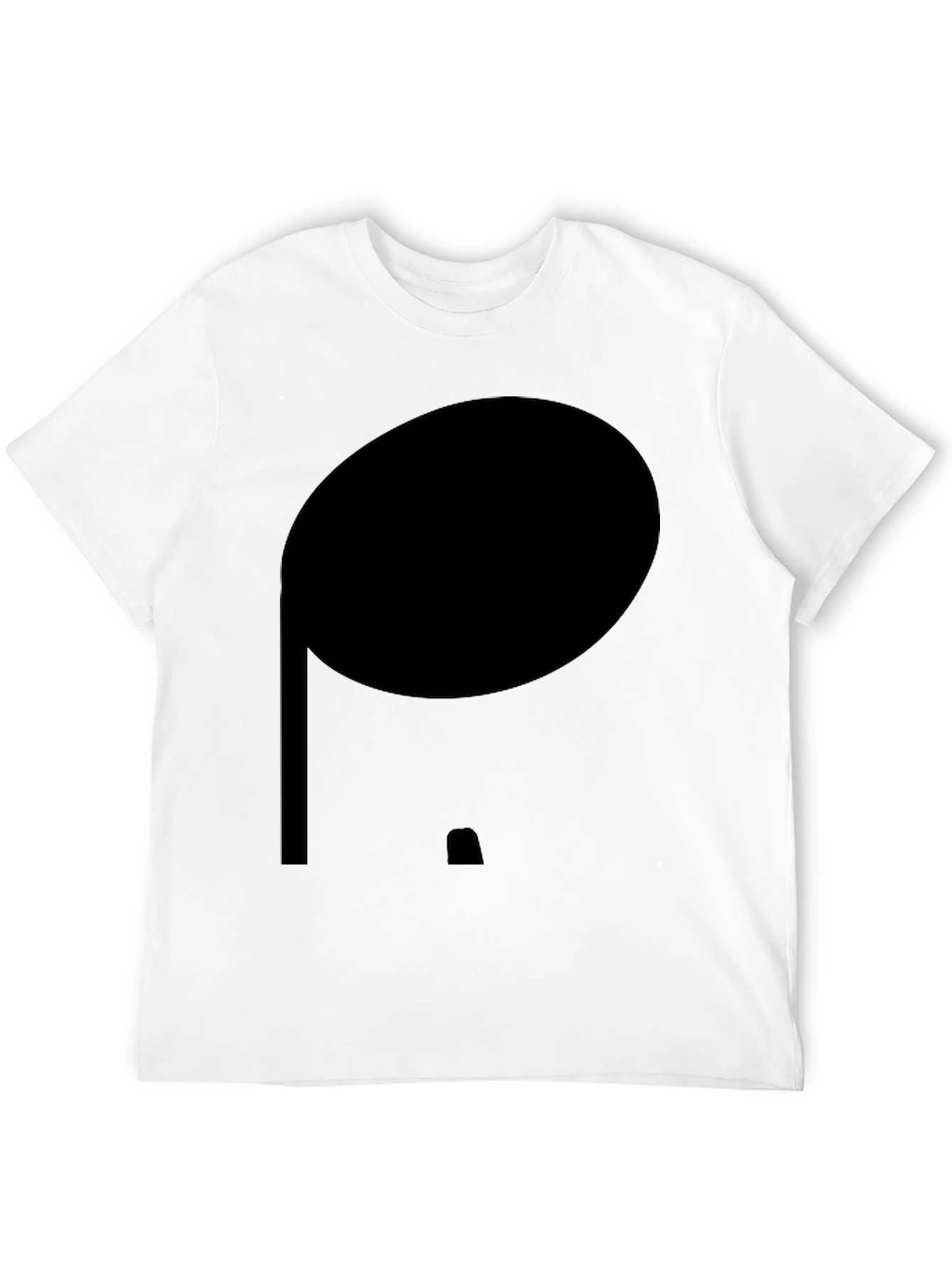 Black Minimalist Black Cotton Tee view 12