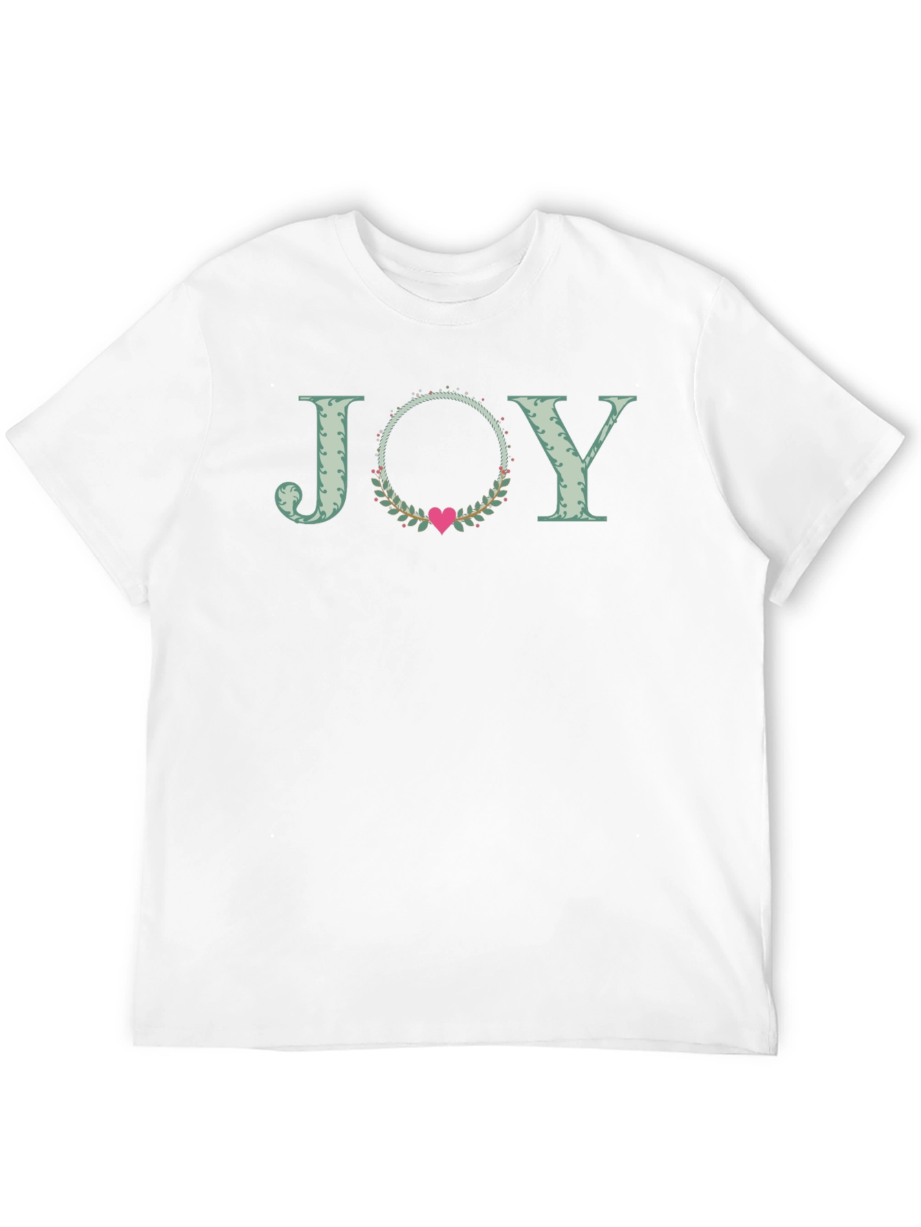 Black Joy Heart Wreath Graphic Tee - Black view 12