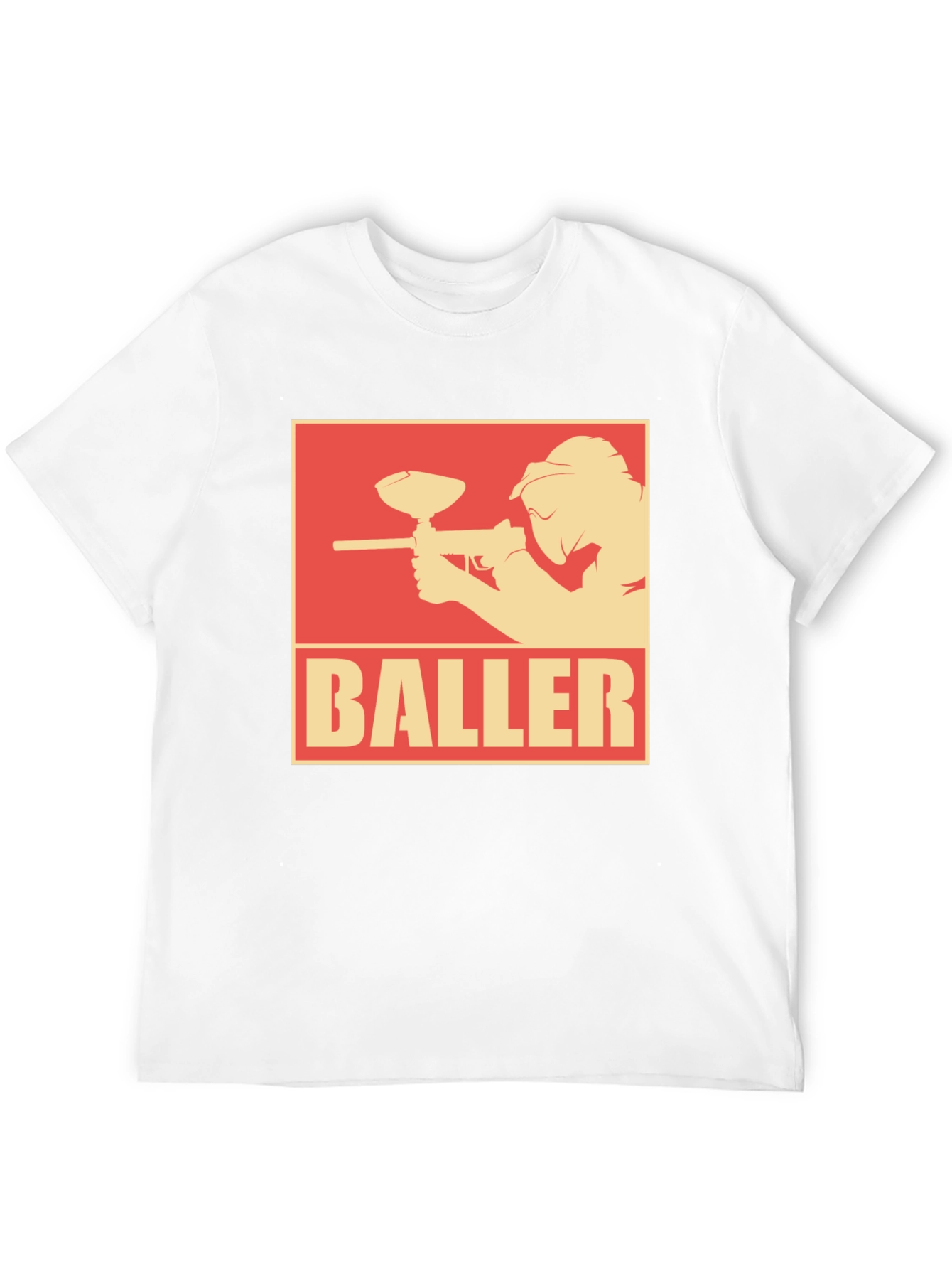 Black Baller Paintball T-Shirt - Black Graphic Tee view 12