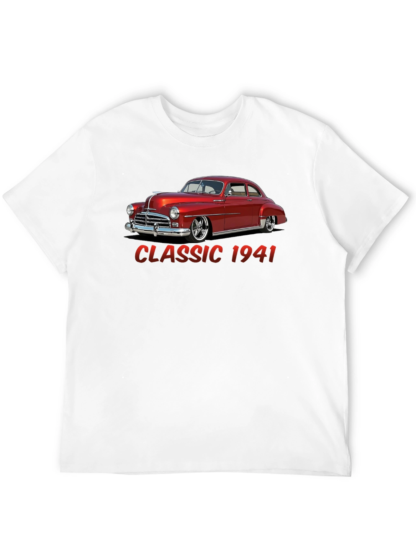 Black Classic 1941 Car Graphic T-Shirt view 12