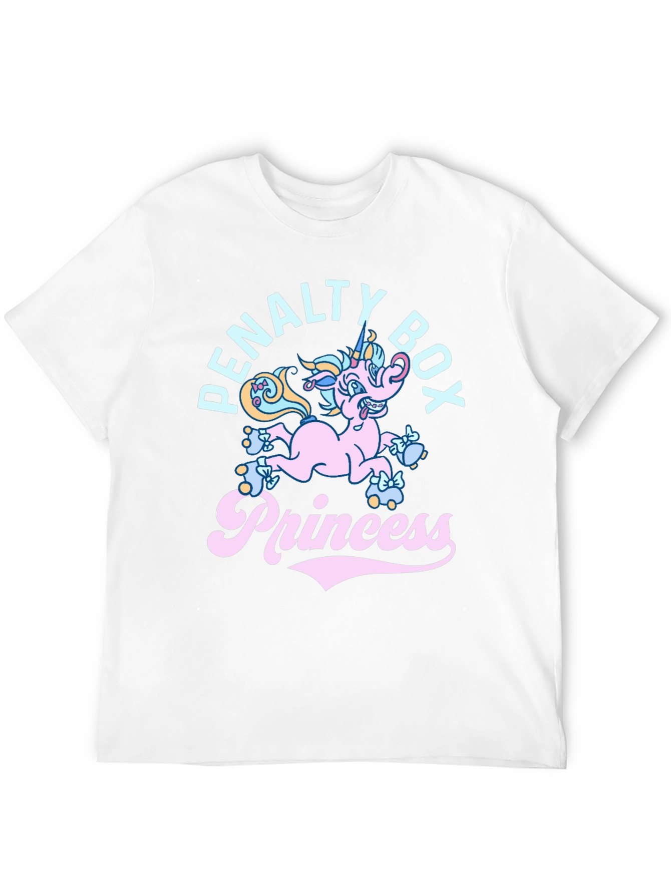 Black Penalty Box Princess T-Shirt - Funny Unicorn Tee view 12