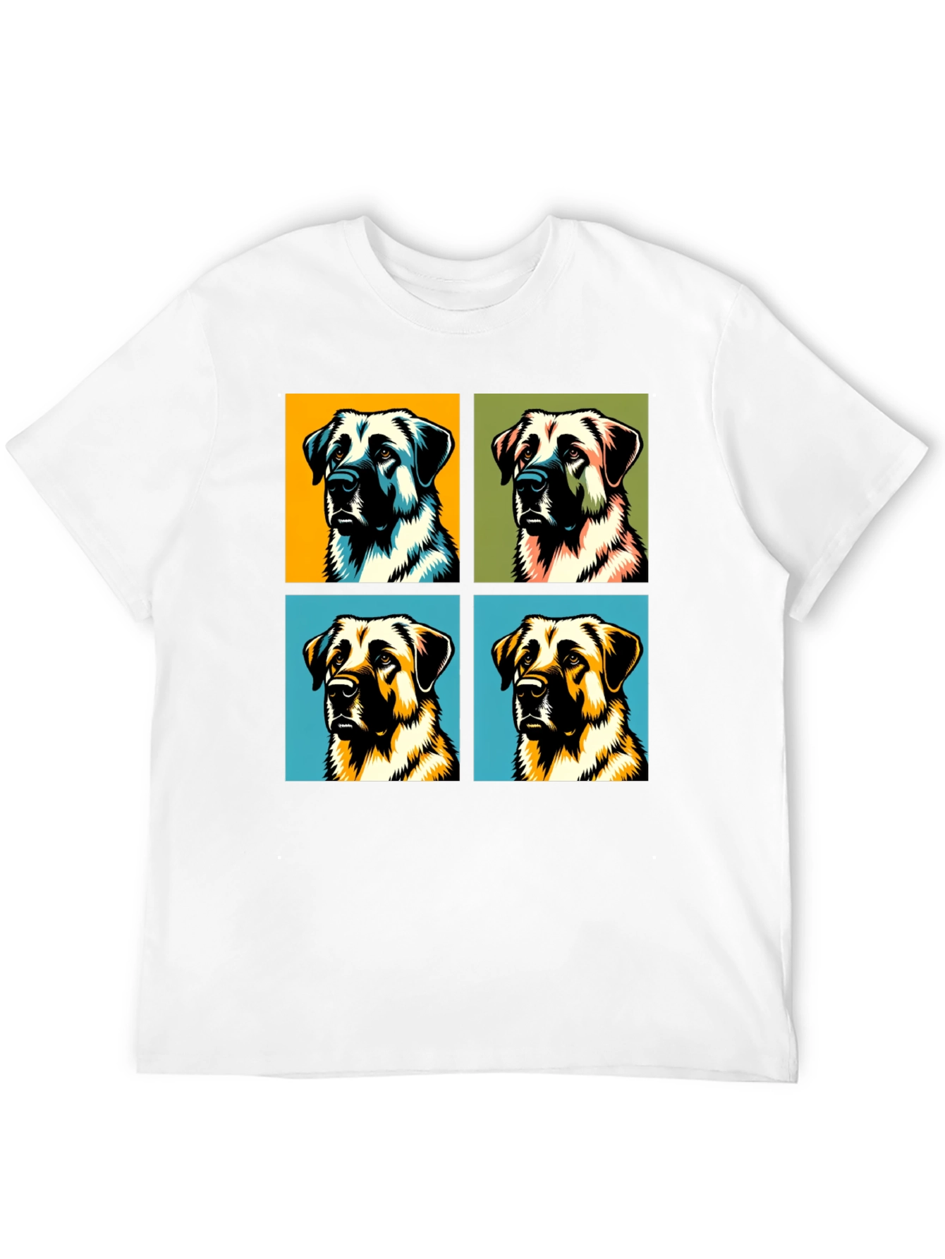 Black Dog Pop Art Black T-Shirt view 12