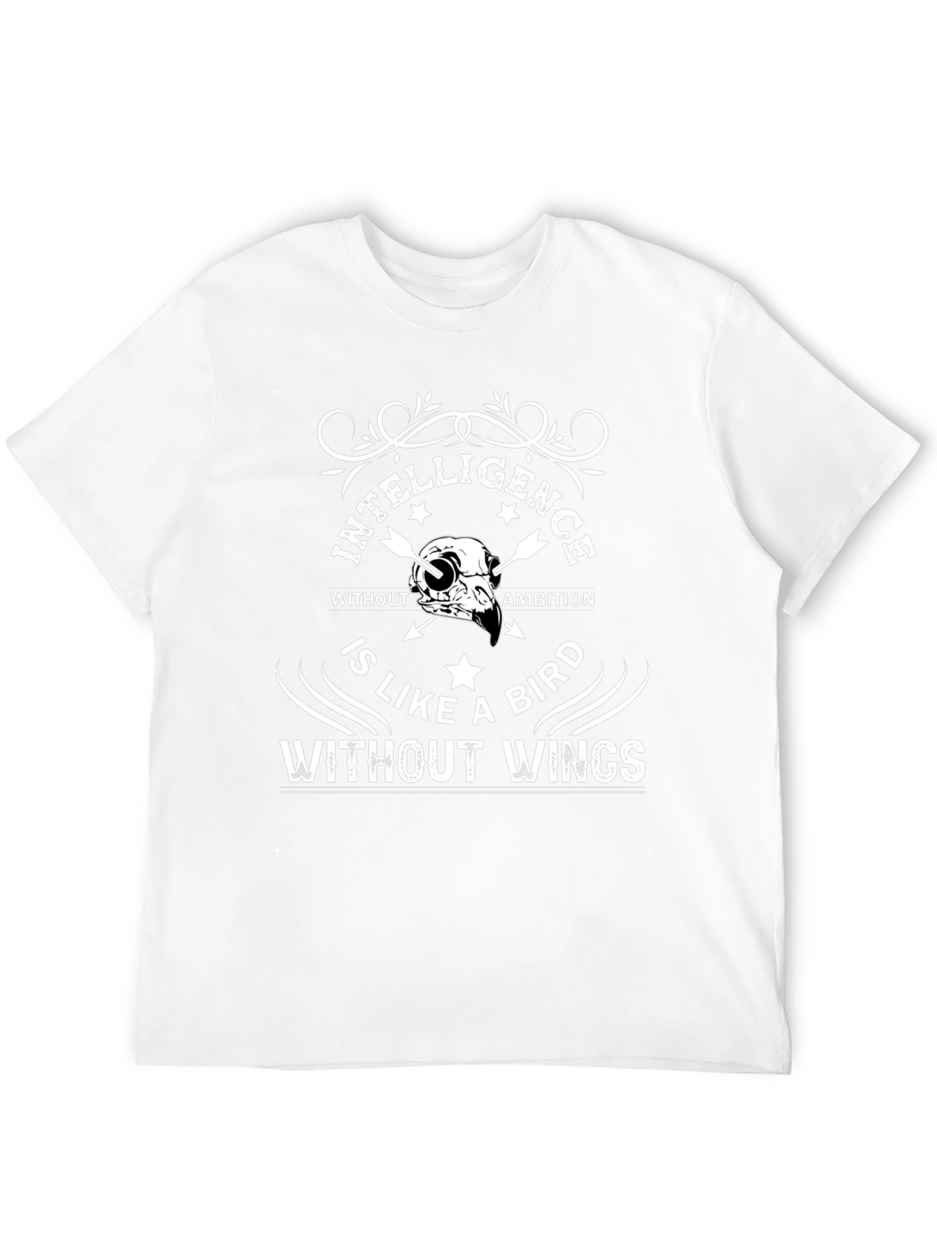 Black Intelligence Without Ambition Graphic Tee view 12