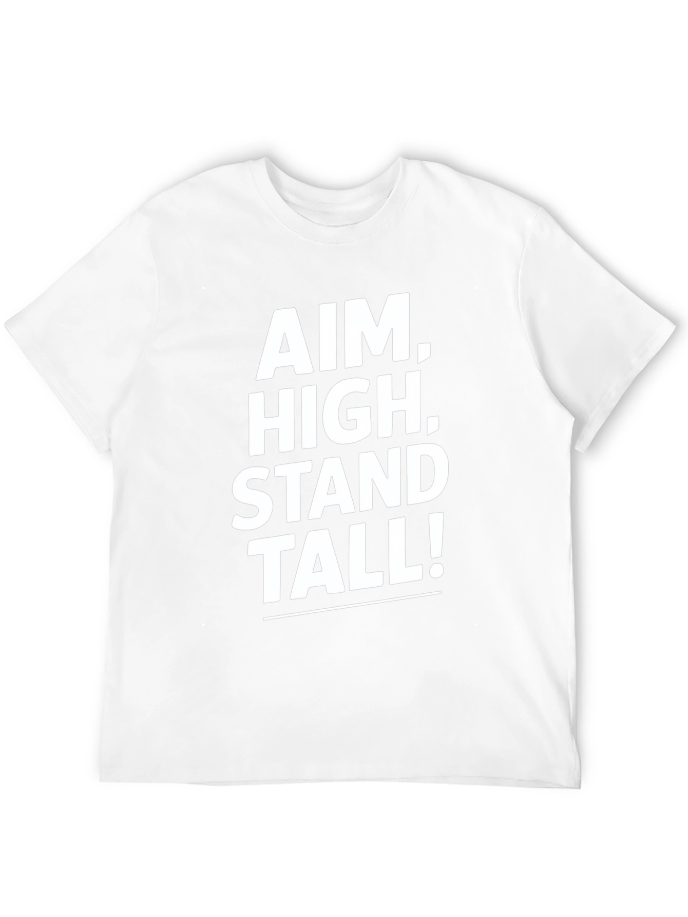 Black Aim High Stand Tall Black Graphic T-Shirt view 12