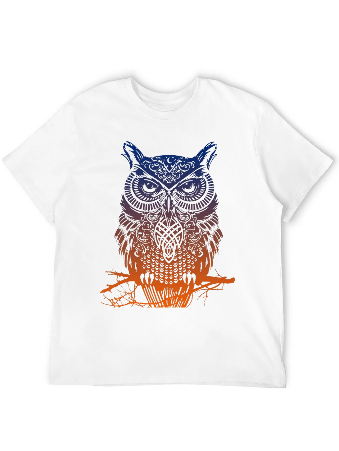 Black Owl Graphic Tee - Men's Black T-Shirt view 12