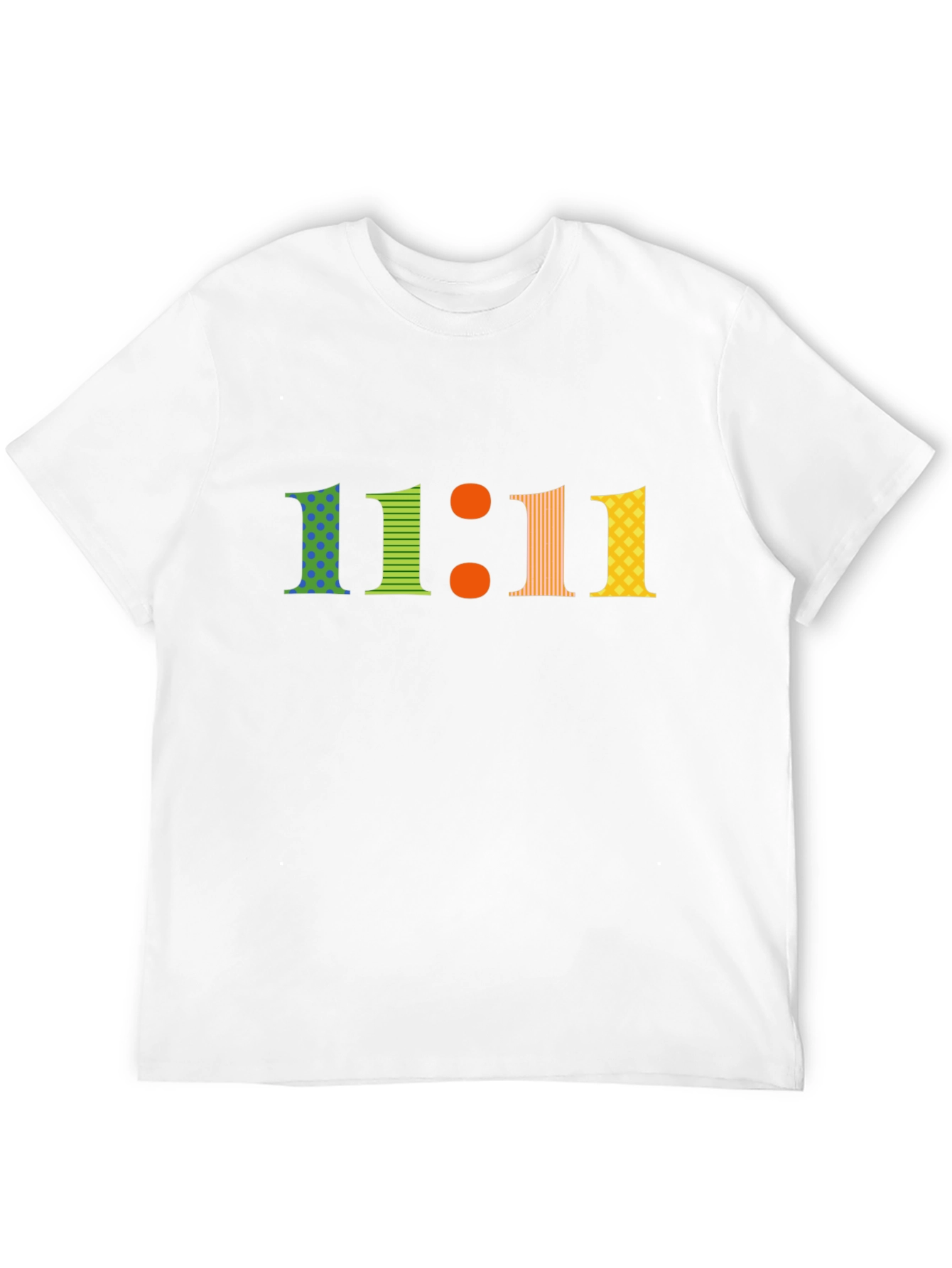 Black 11:11 Graphic Print T-Shirt view 12