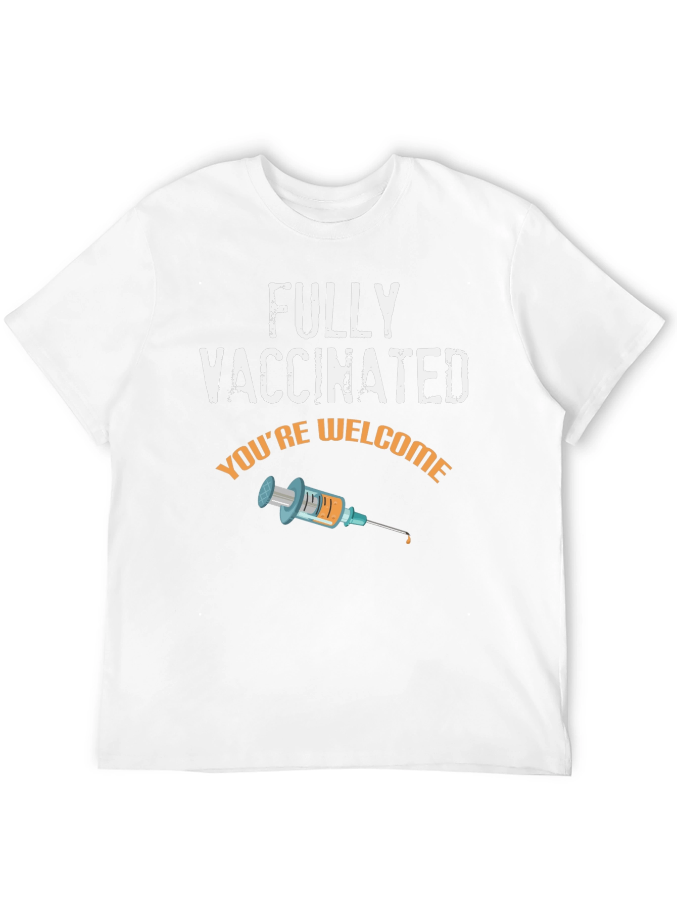 Black Fully Vaccinated Graphic Tee - Novelty Humor T-Shirt view 12