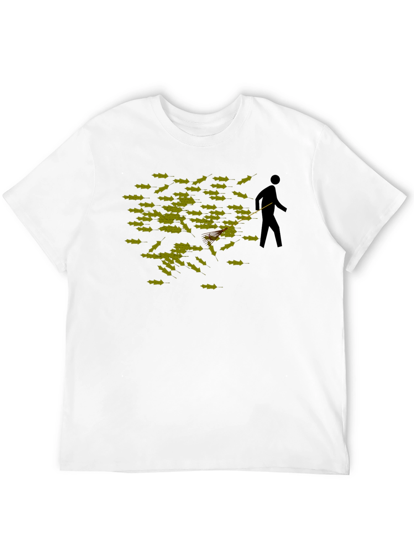 Black Funny Poop Swatter T-Shirt view 12