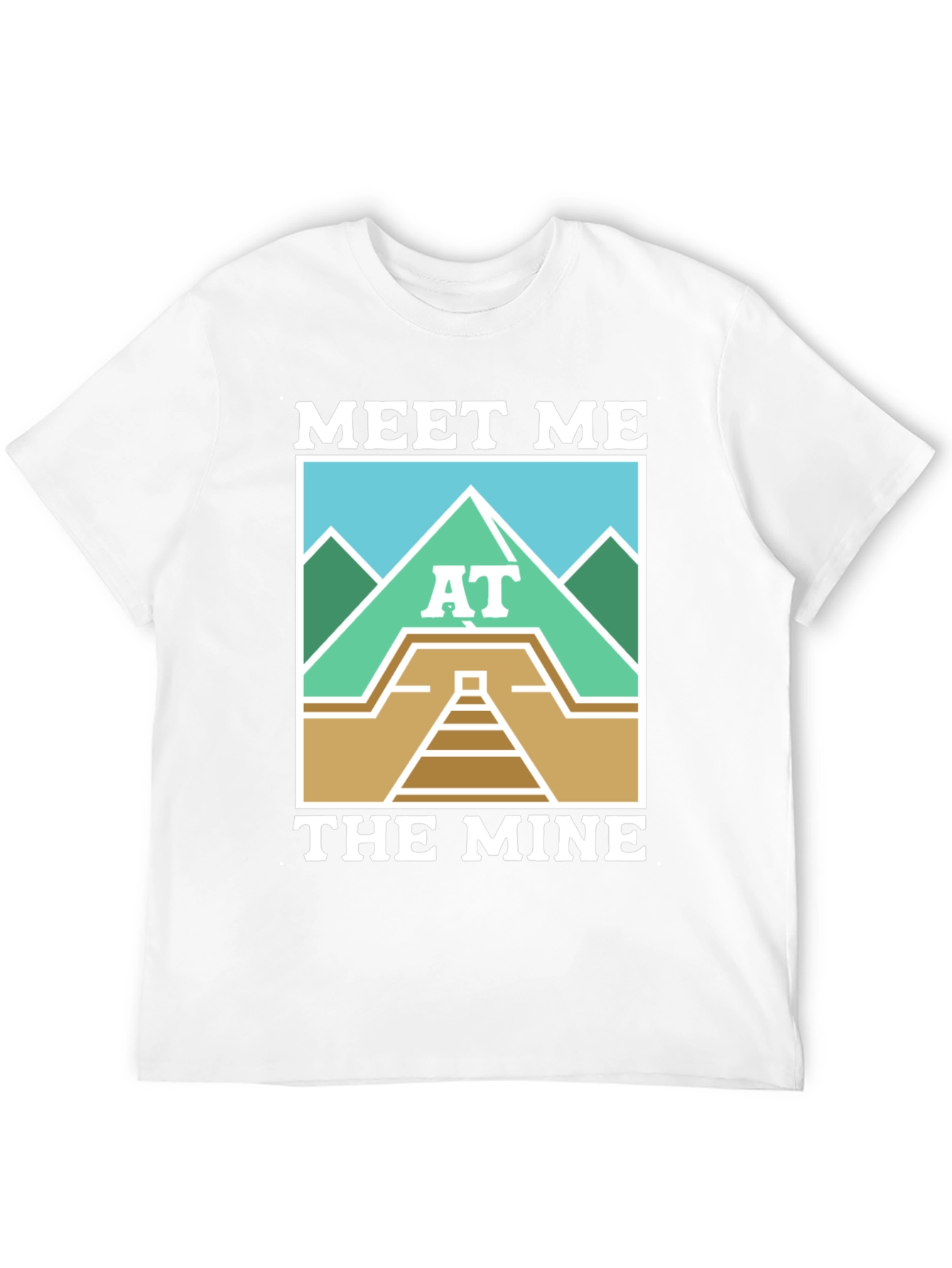 Black Meet Me at The Mine T-Shirt - Cool Graphic Tee view 12