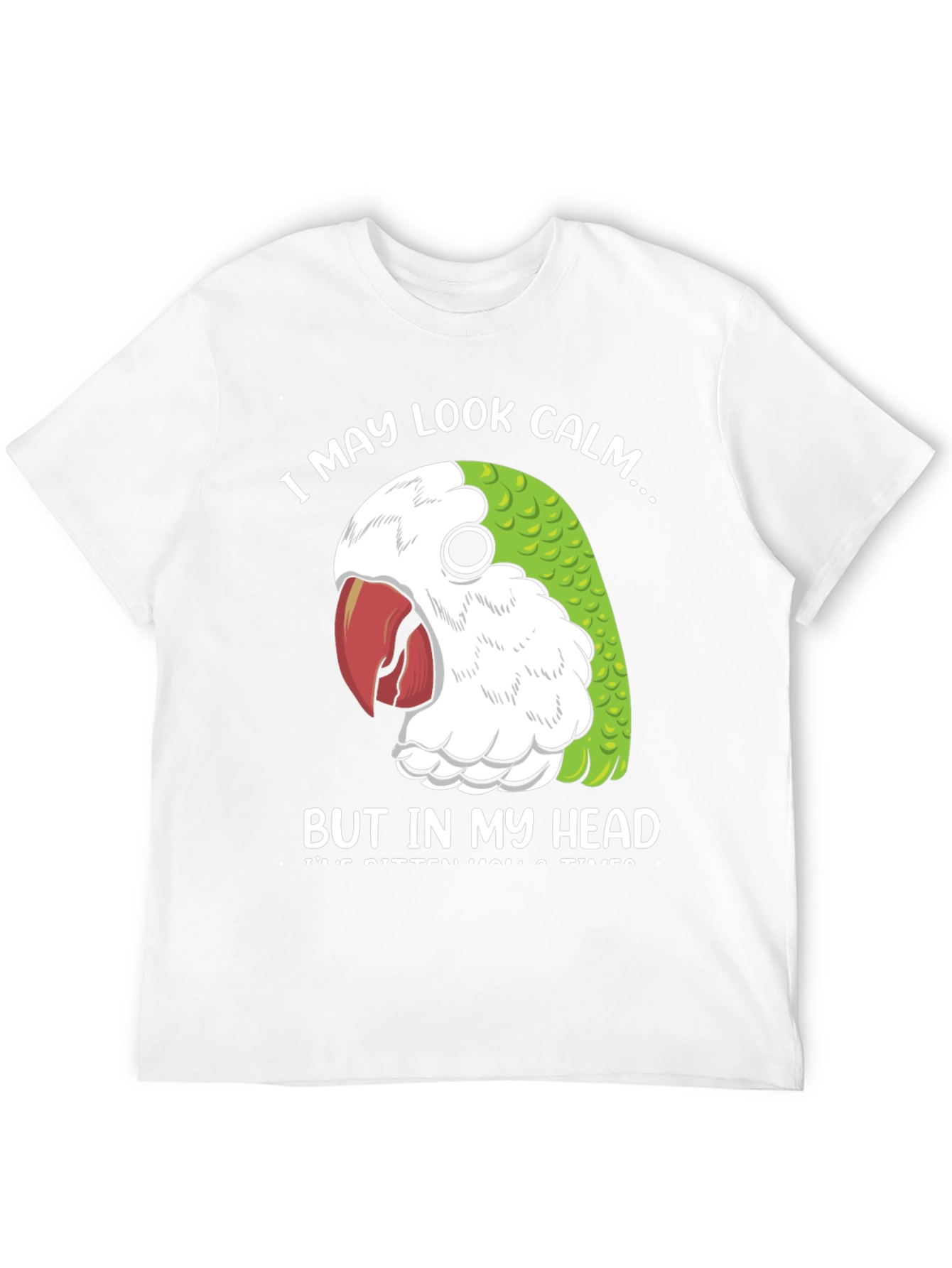 Black Calm Parrot T-Shirt view 12