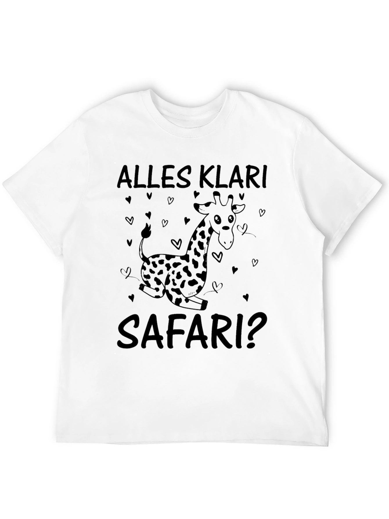 Black Safari Giraffe T-Shirt - Alles Klar? view 12