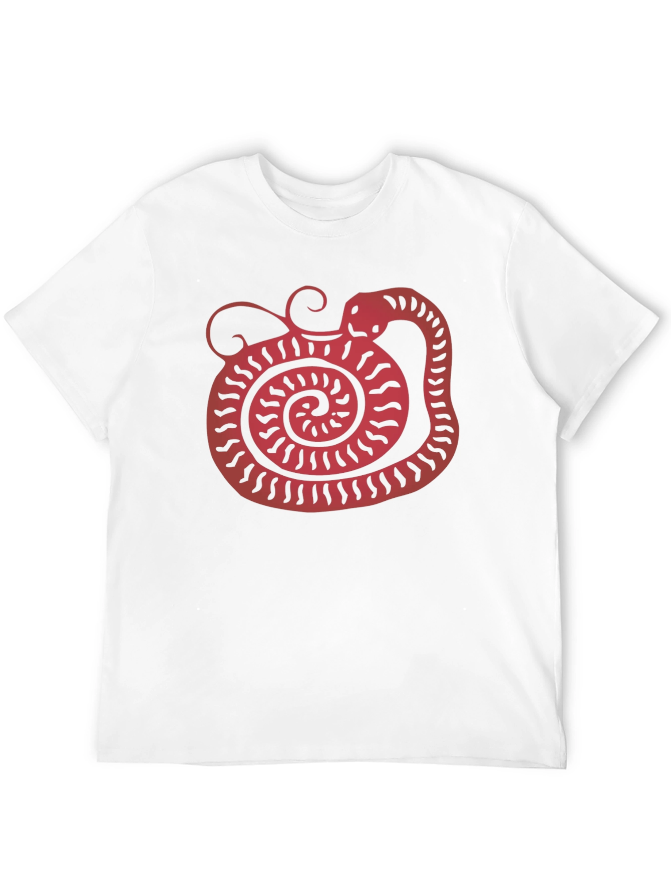 Black Snake Graphic Tee - Unique Red Serpent Design view 12