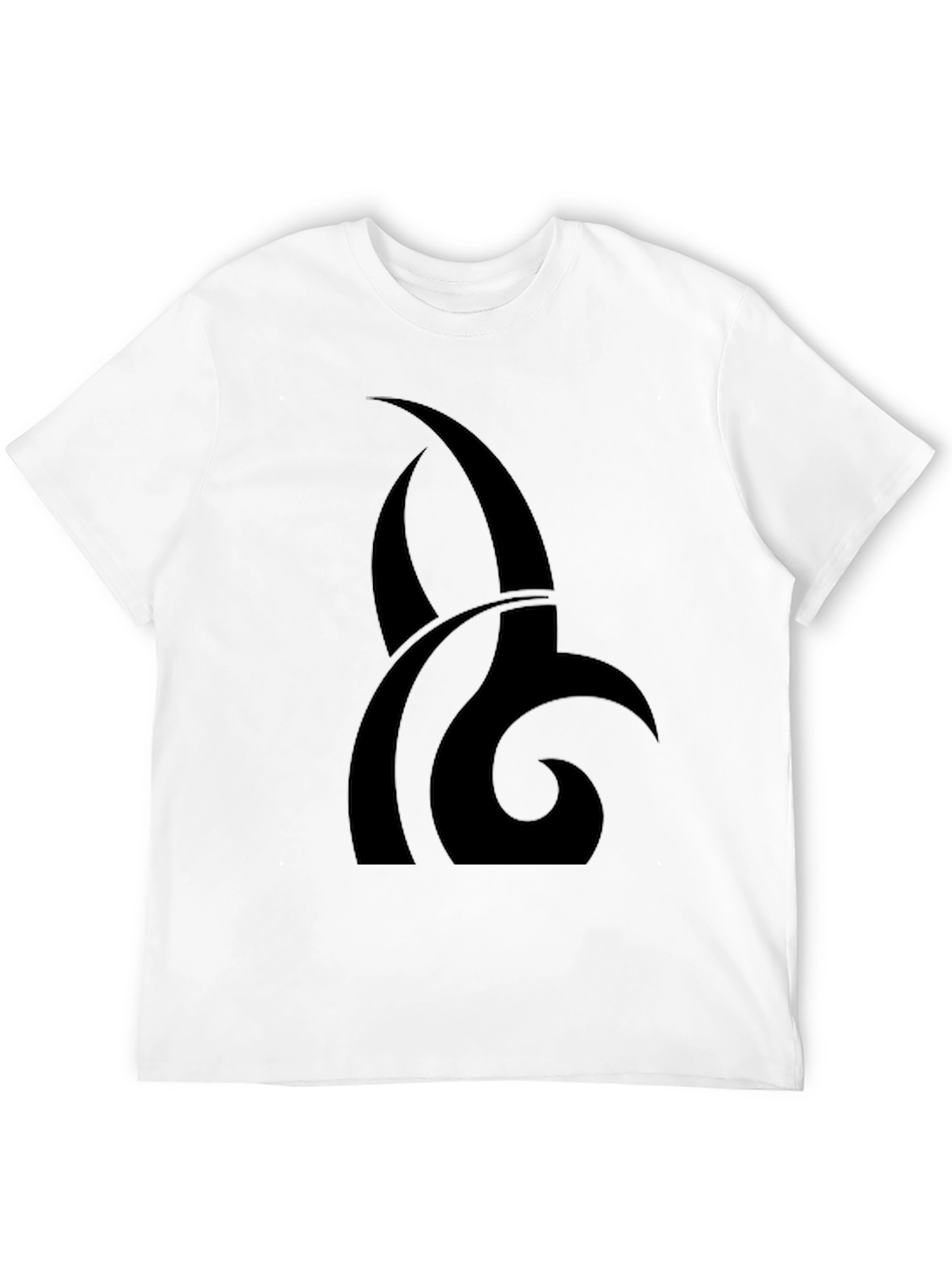 Black Black Graphic Tee - Abstract Design view 12