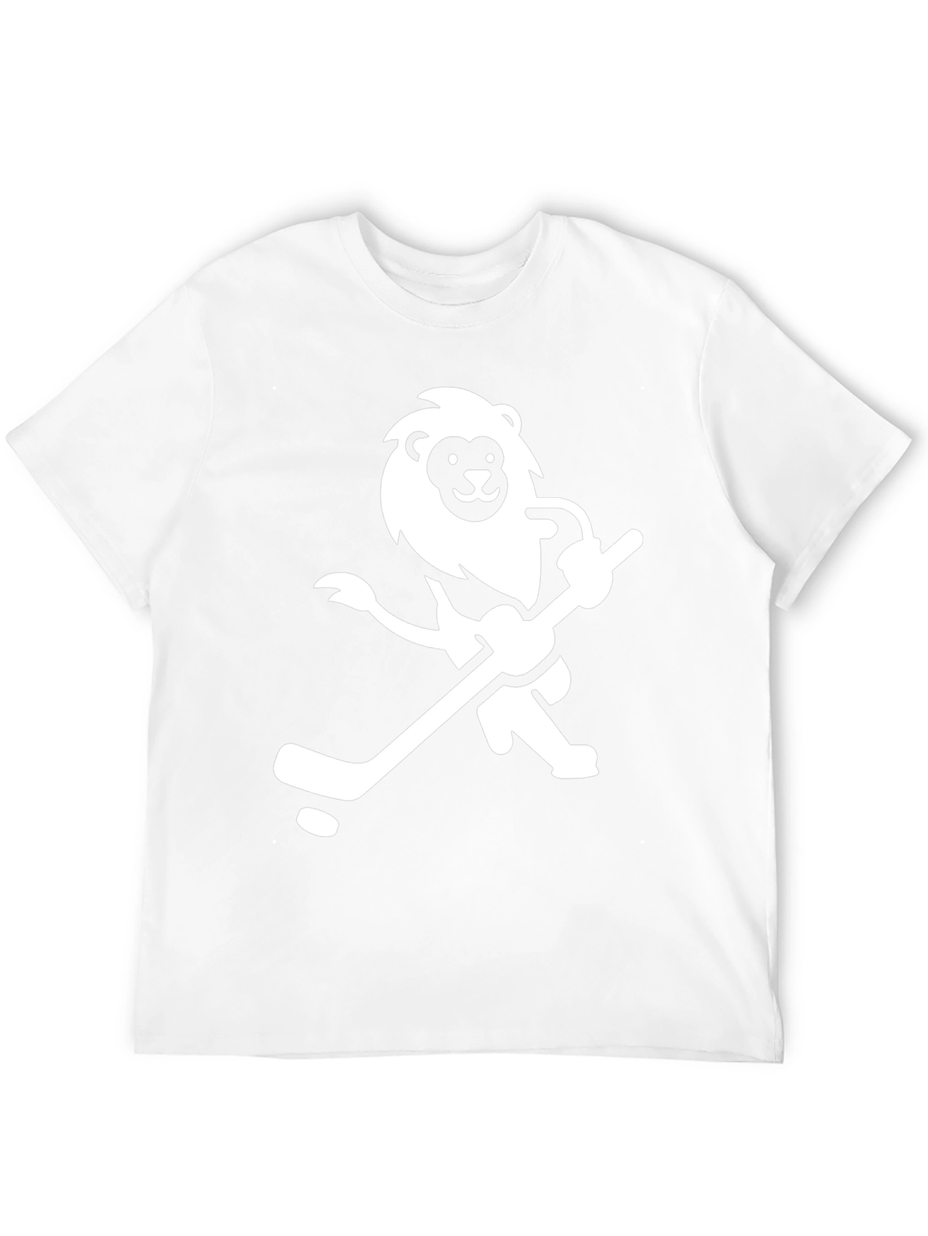 Black Lion Hockey T-Shirt - Black Cotton Graphic Tee view 12