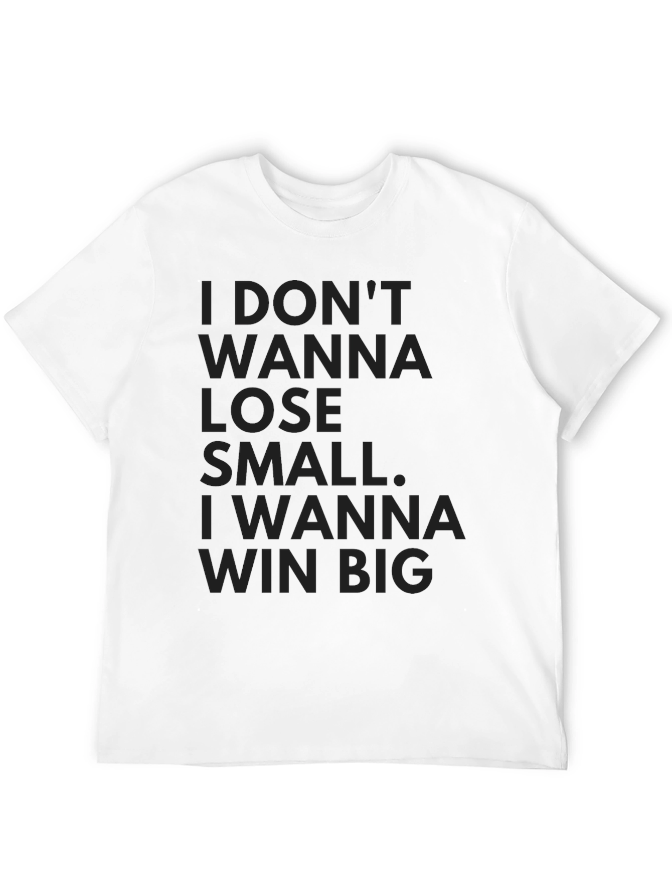 Black Motivational Men's Black T-Shirt - Win Big view 12