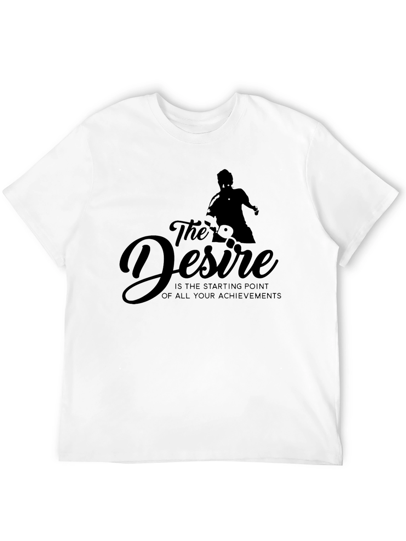 Black Motivational T-Shirt - The Desire view 12
