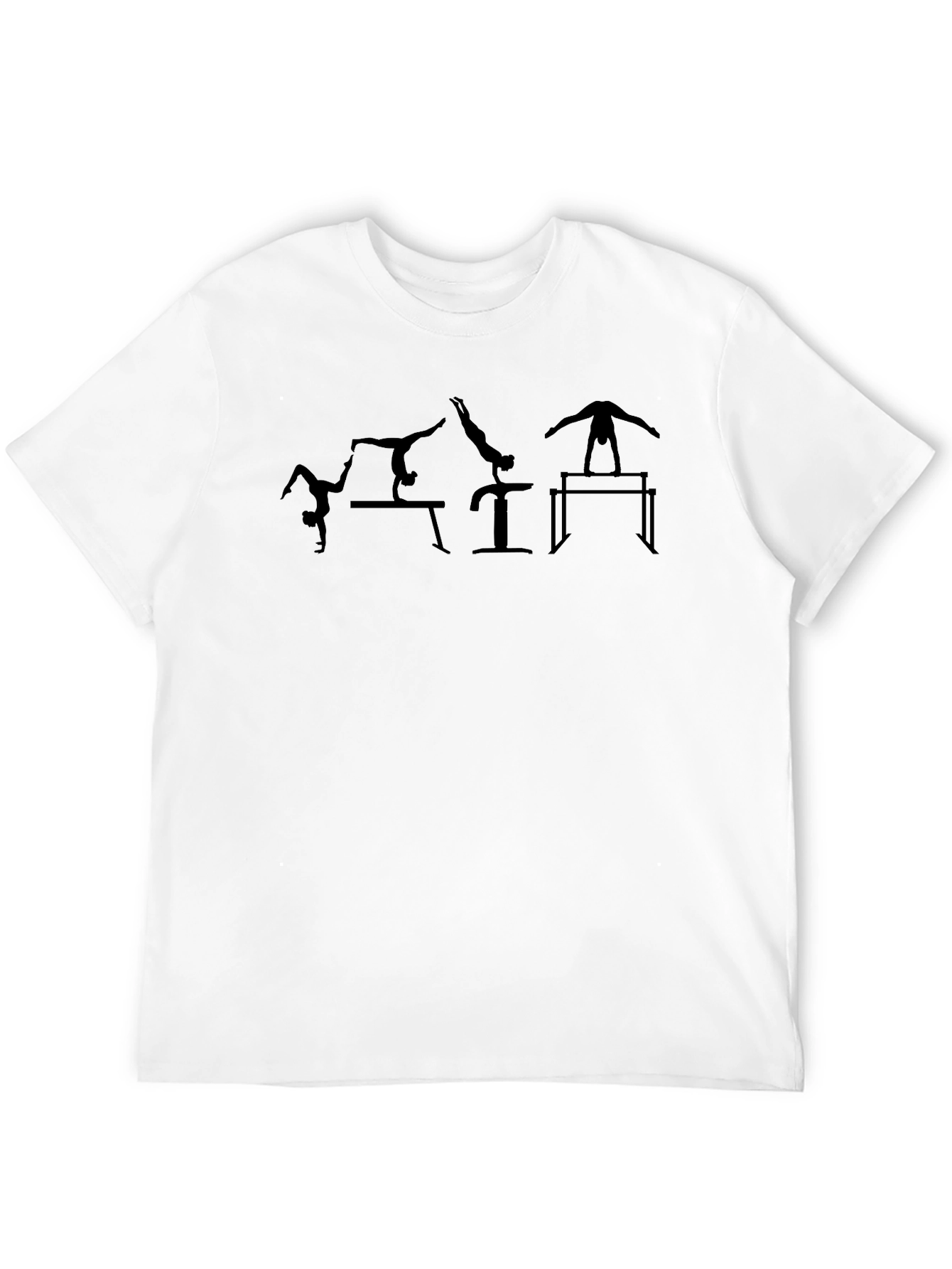 Black Gymnastics Silhouette Graphic Tee - Black view 12