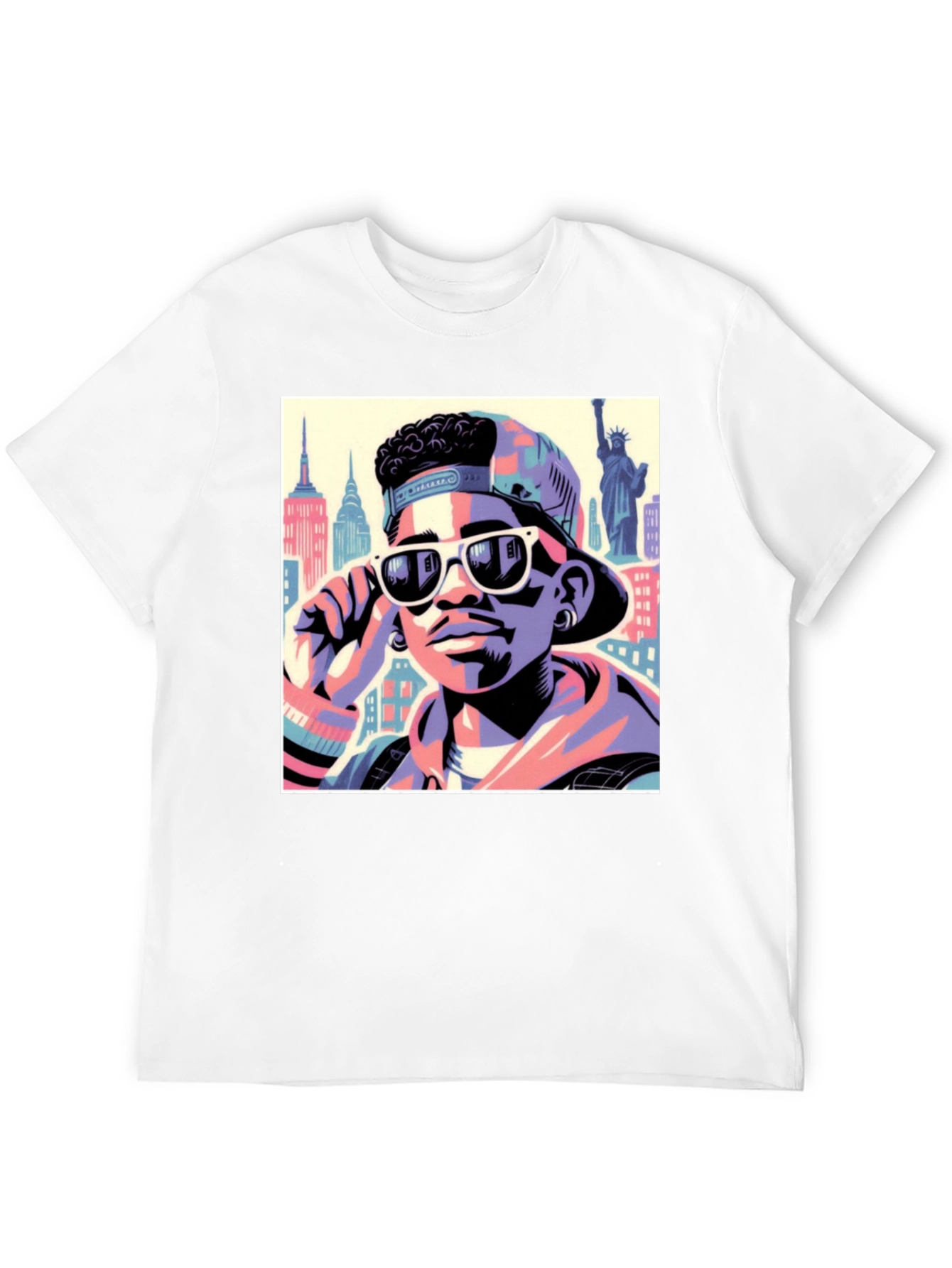 Black Fresh Prince Style T-Shirt - Cool Graphic Tee view 12