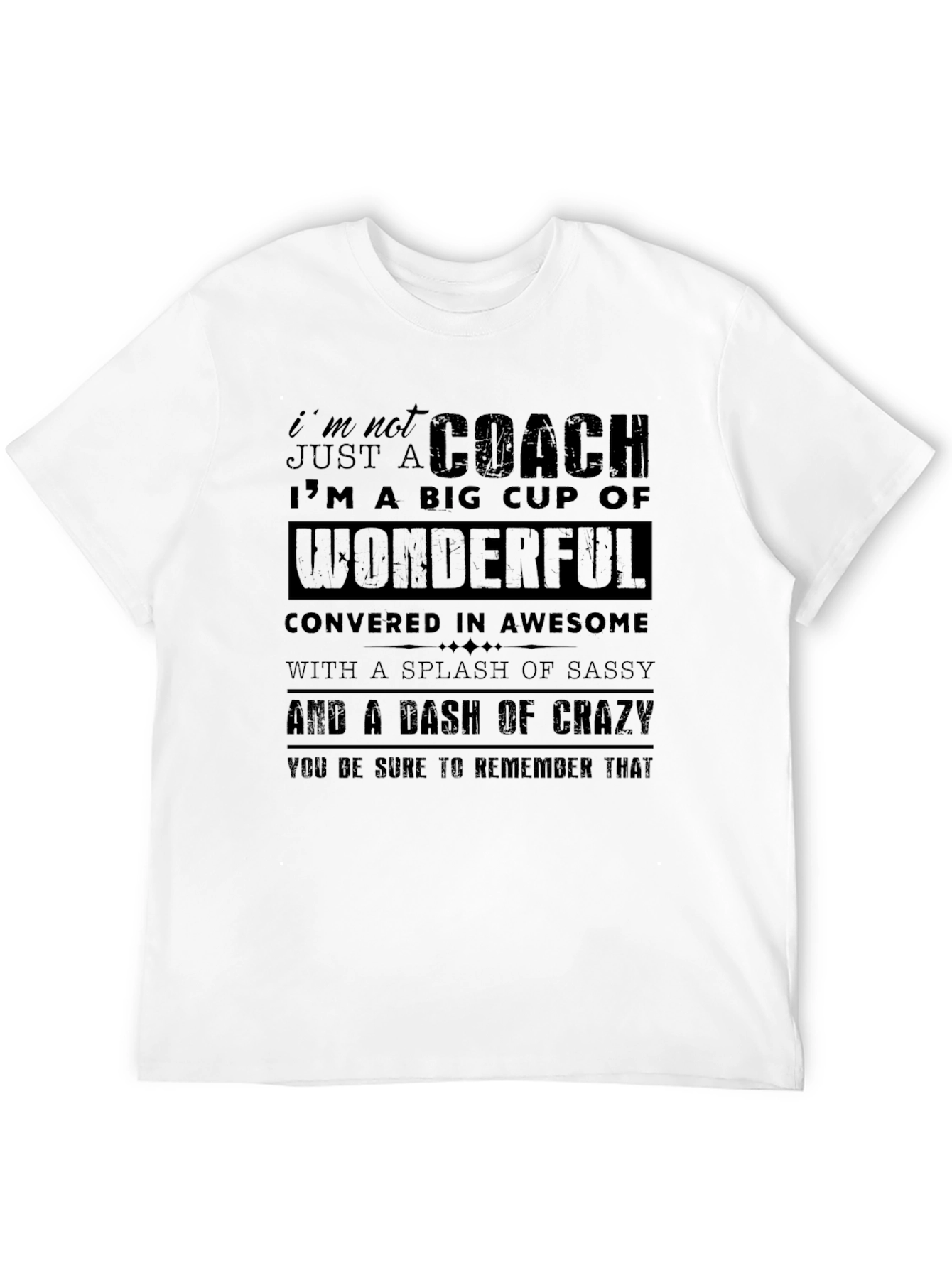 Black Coach Funny Graphic T-Shirt view 12
