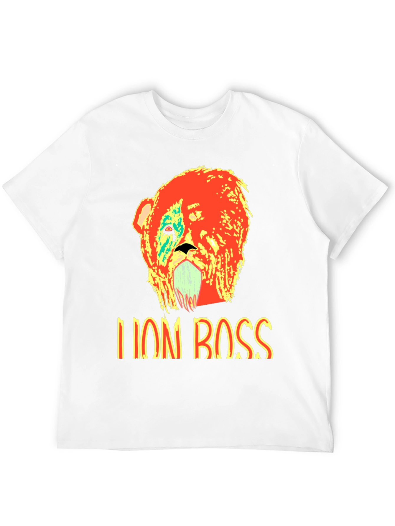 Black Lion Boss Graphic T-Shirt - Bold Design view 12