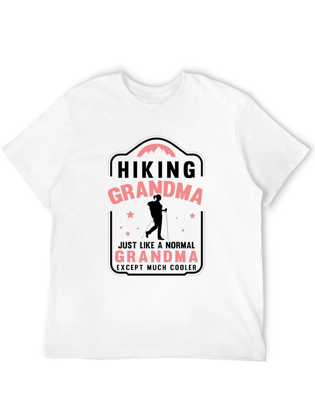 Black Hiking Grandma T-Shirt - Except Much Cooler view 12