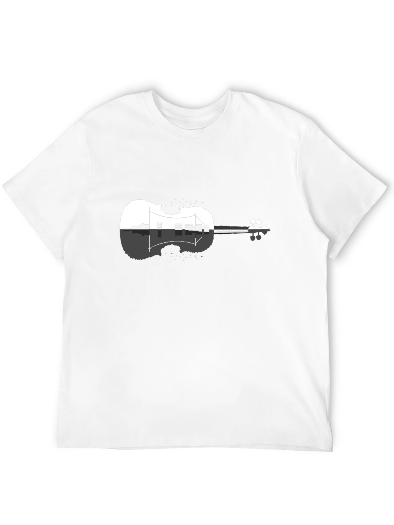 Black Violin Cityscape Graphic Tee view 12