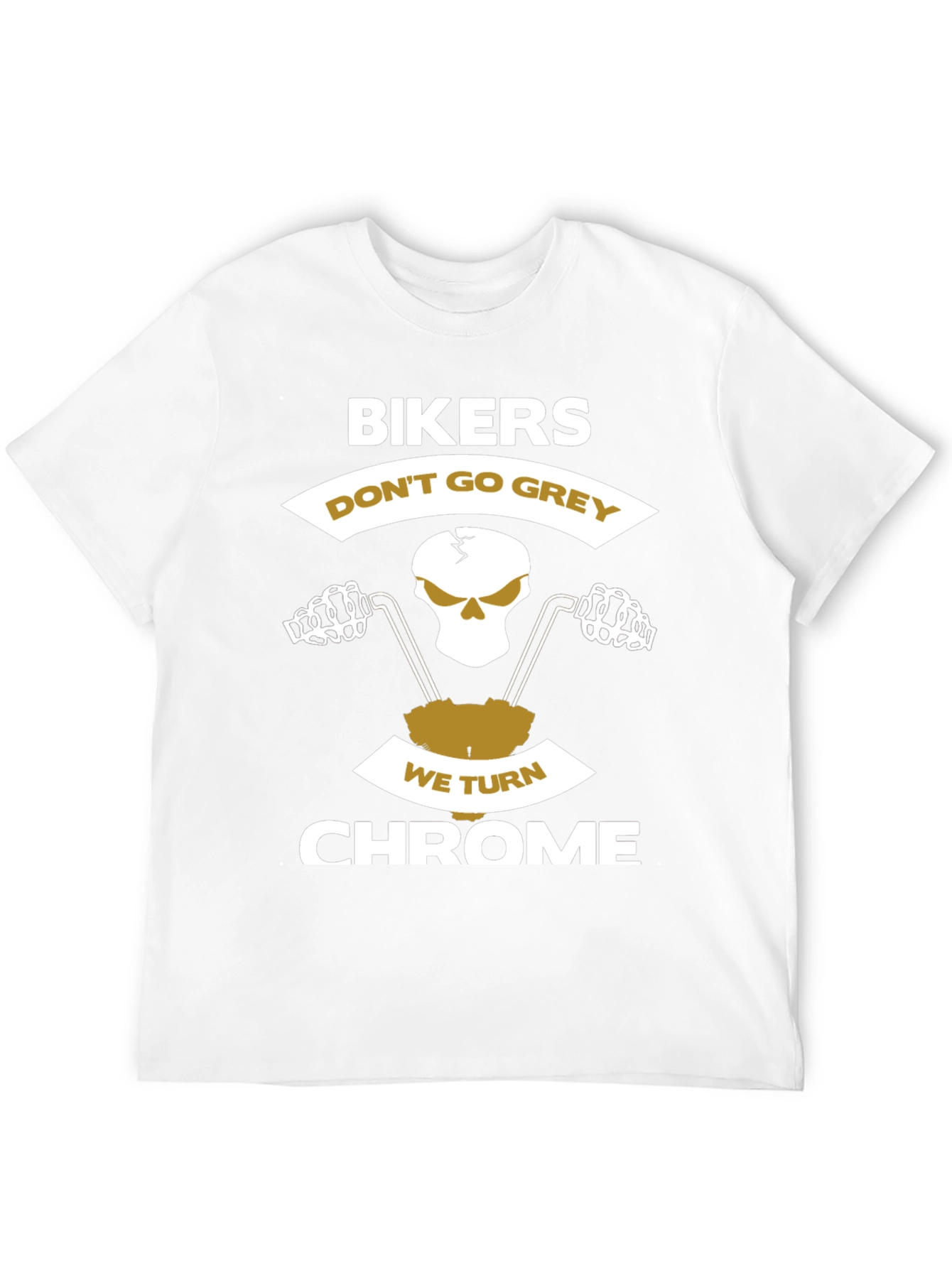 Black Biker Chrome T-Shirt view 12