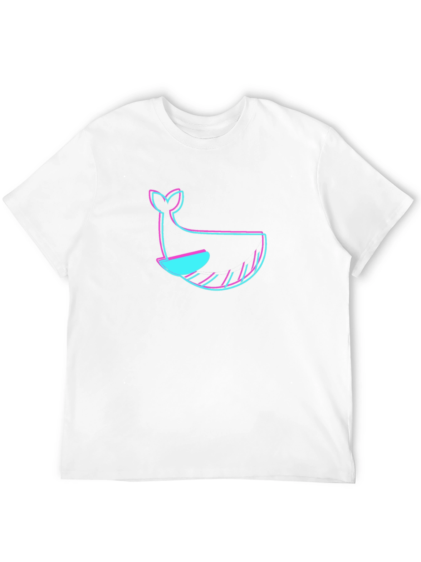 Black Black T-Shirt with Whale Graphic view 12