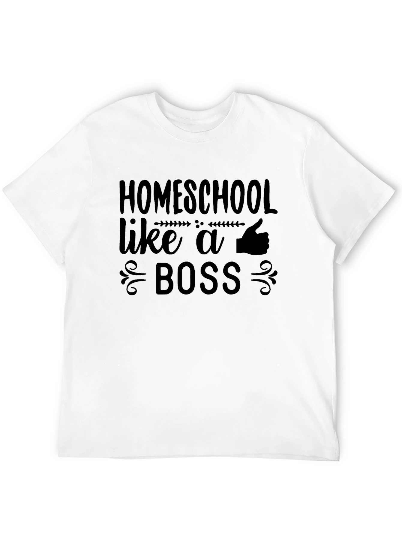 Black Homeschool Like a Boss Graphic Tee - Unisex view 12