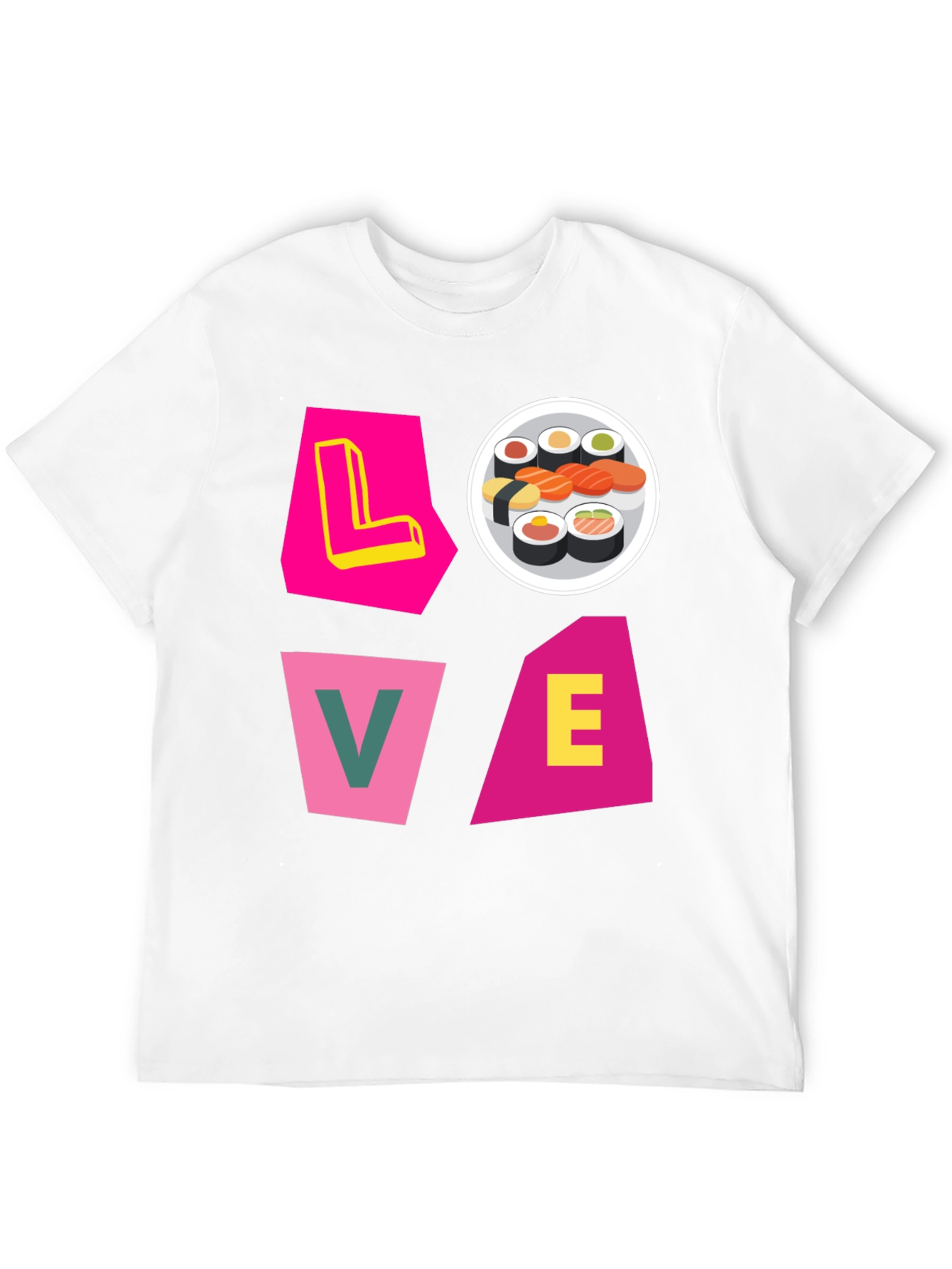 Black Sushi Lover Graphic Tee - Unique Design view 12