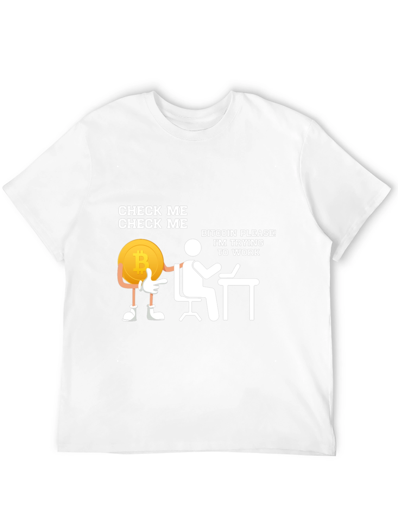 Black Check Me Bitcoin T-Shirt view 12