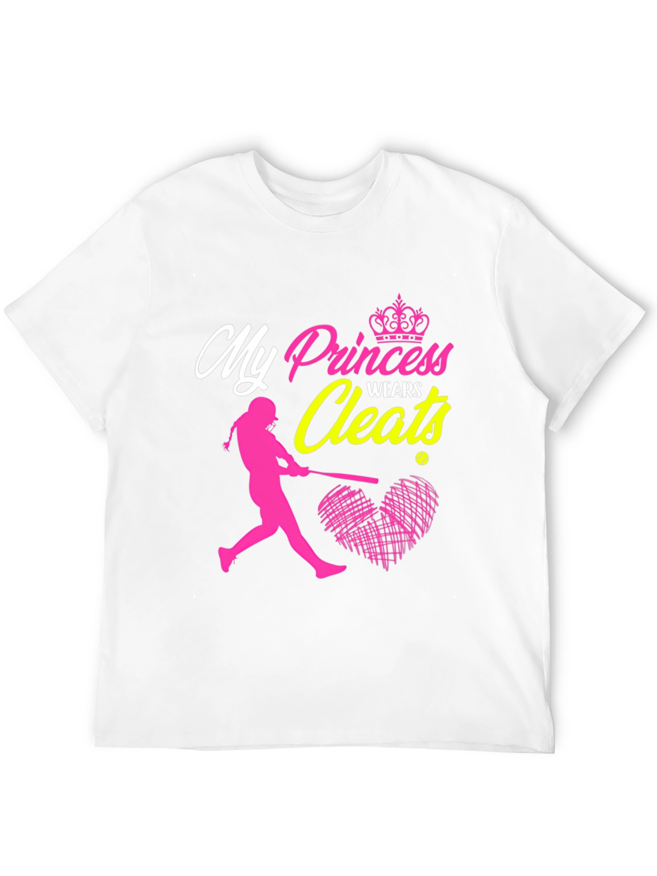 Black My Princess Wears Cleats T-Shirt view 12