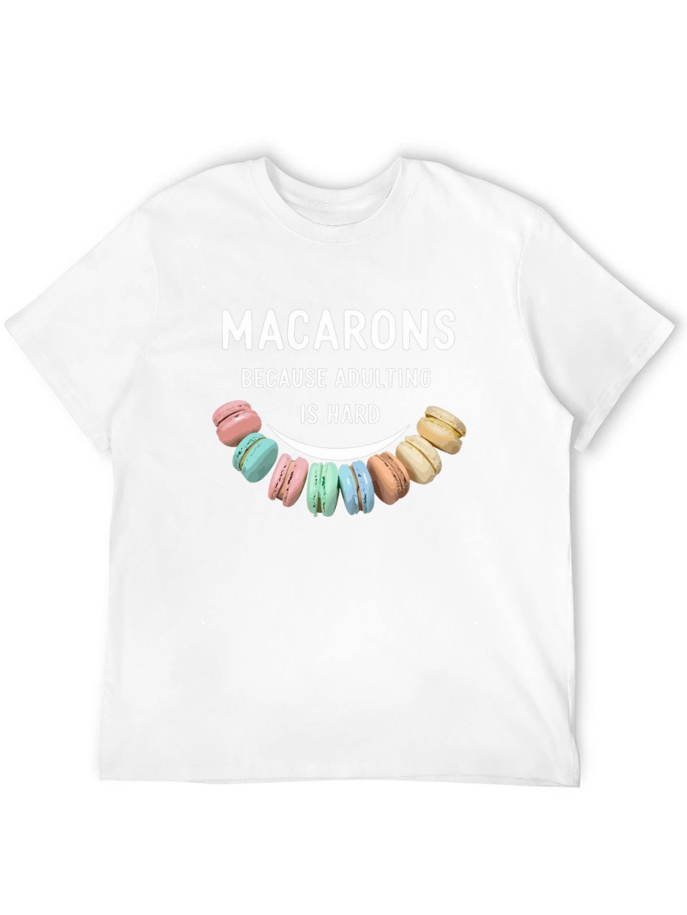 Black Macarons Adulting Hard T-Shirt view 12