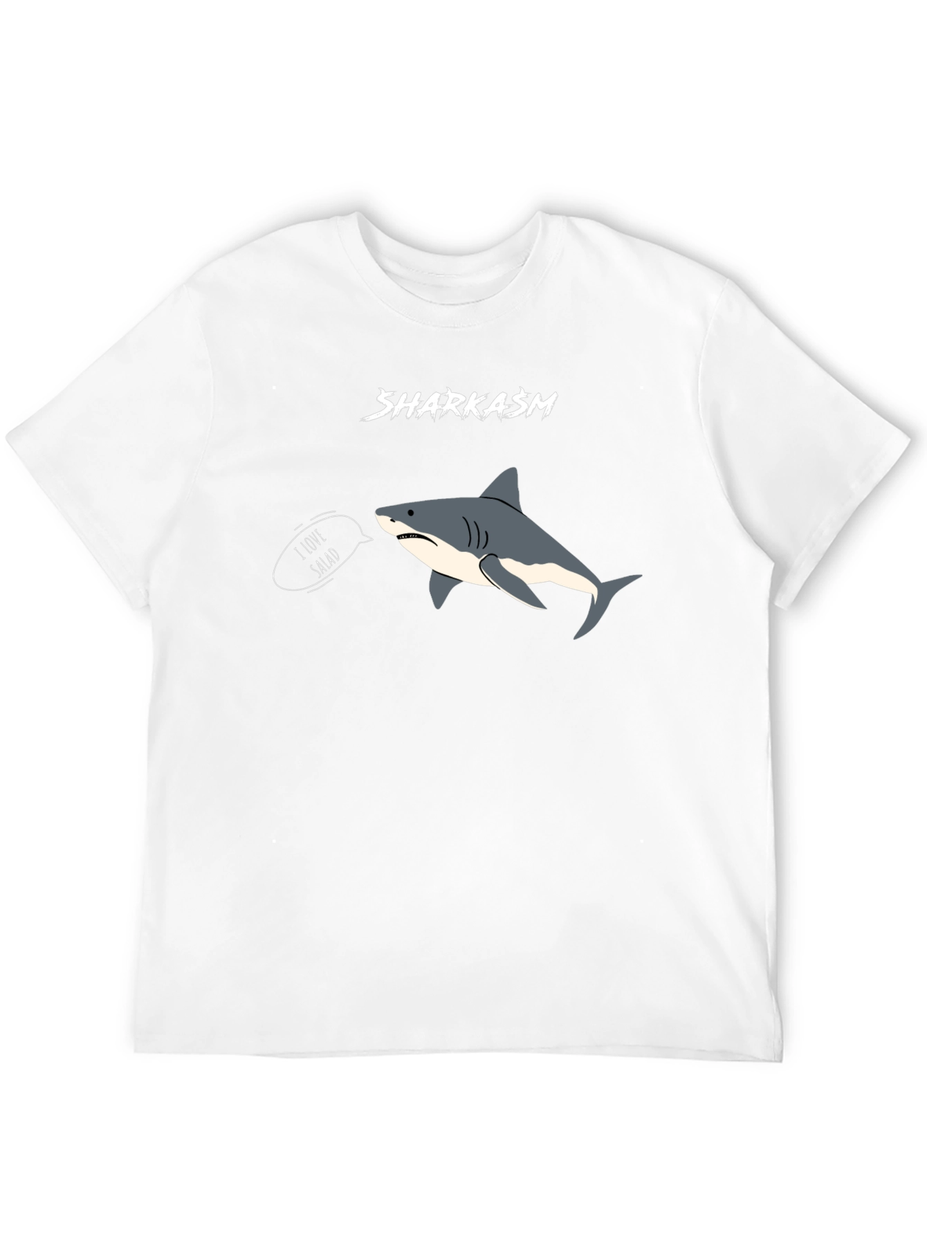 Black Sharkasm I Love Salad T-Shirt view 12