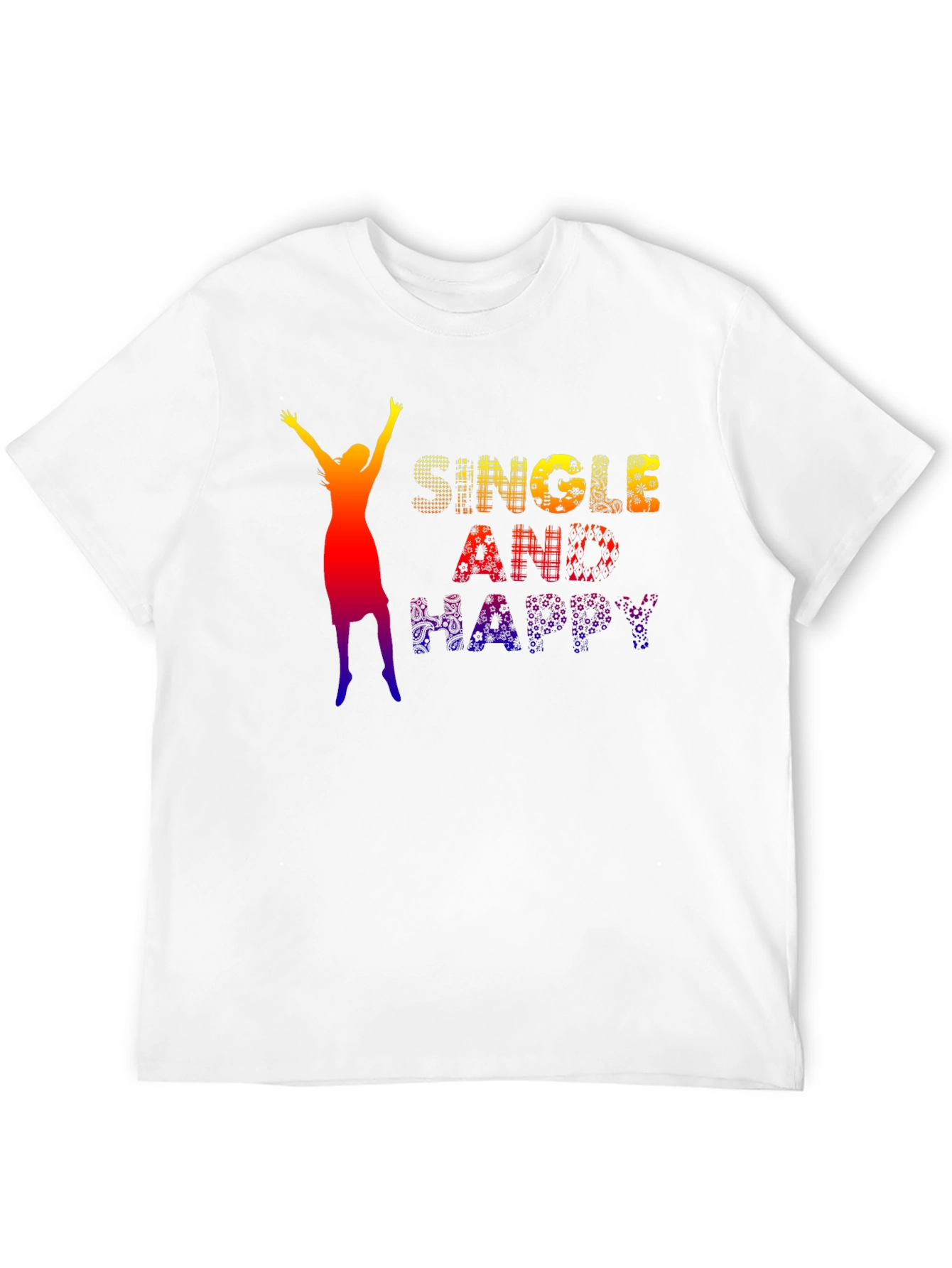 Black Single and Happy Graphic Tee view 12
