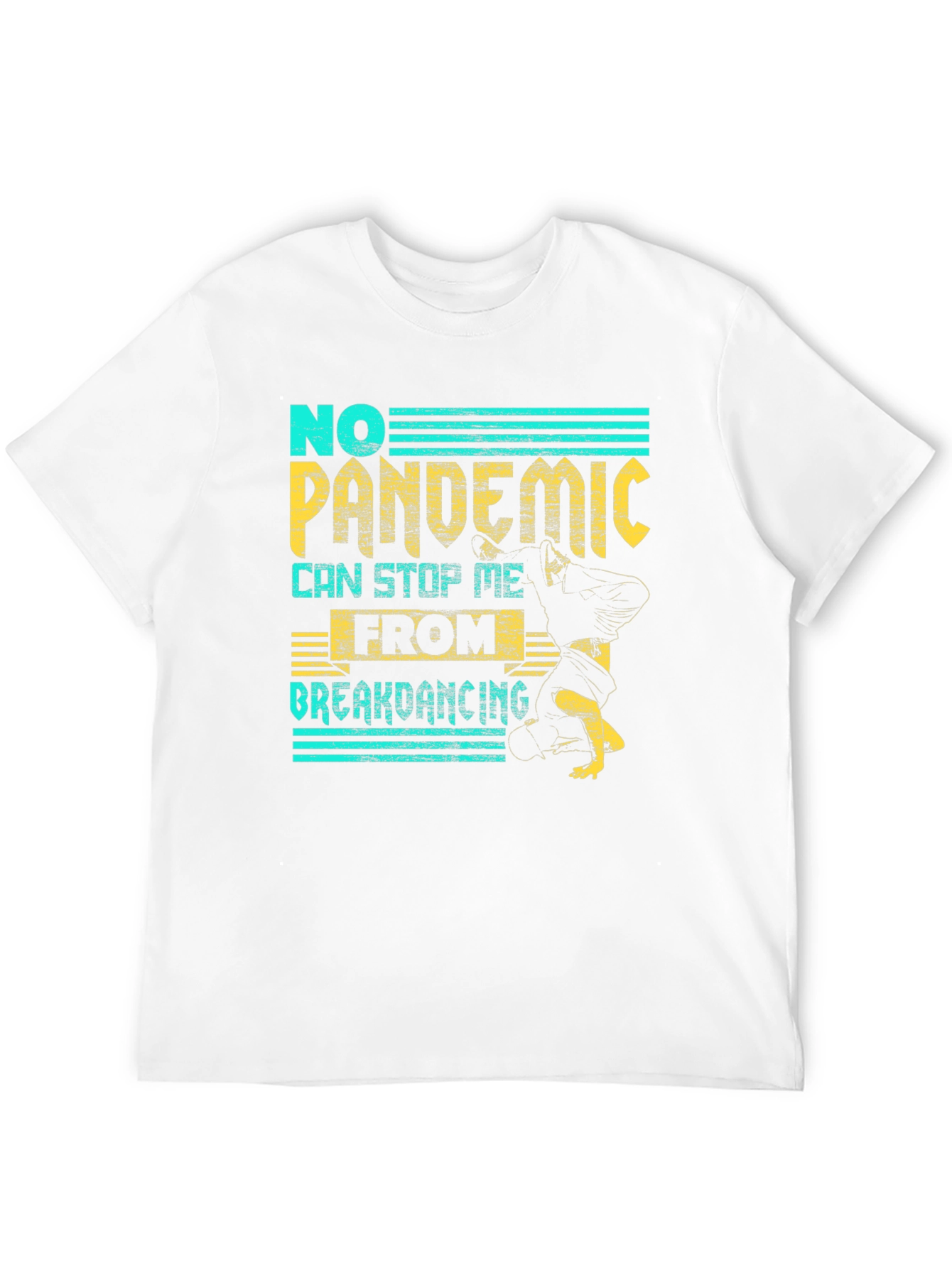 Black No Pandemic Breakdancing Graphic Tee view 12