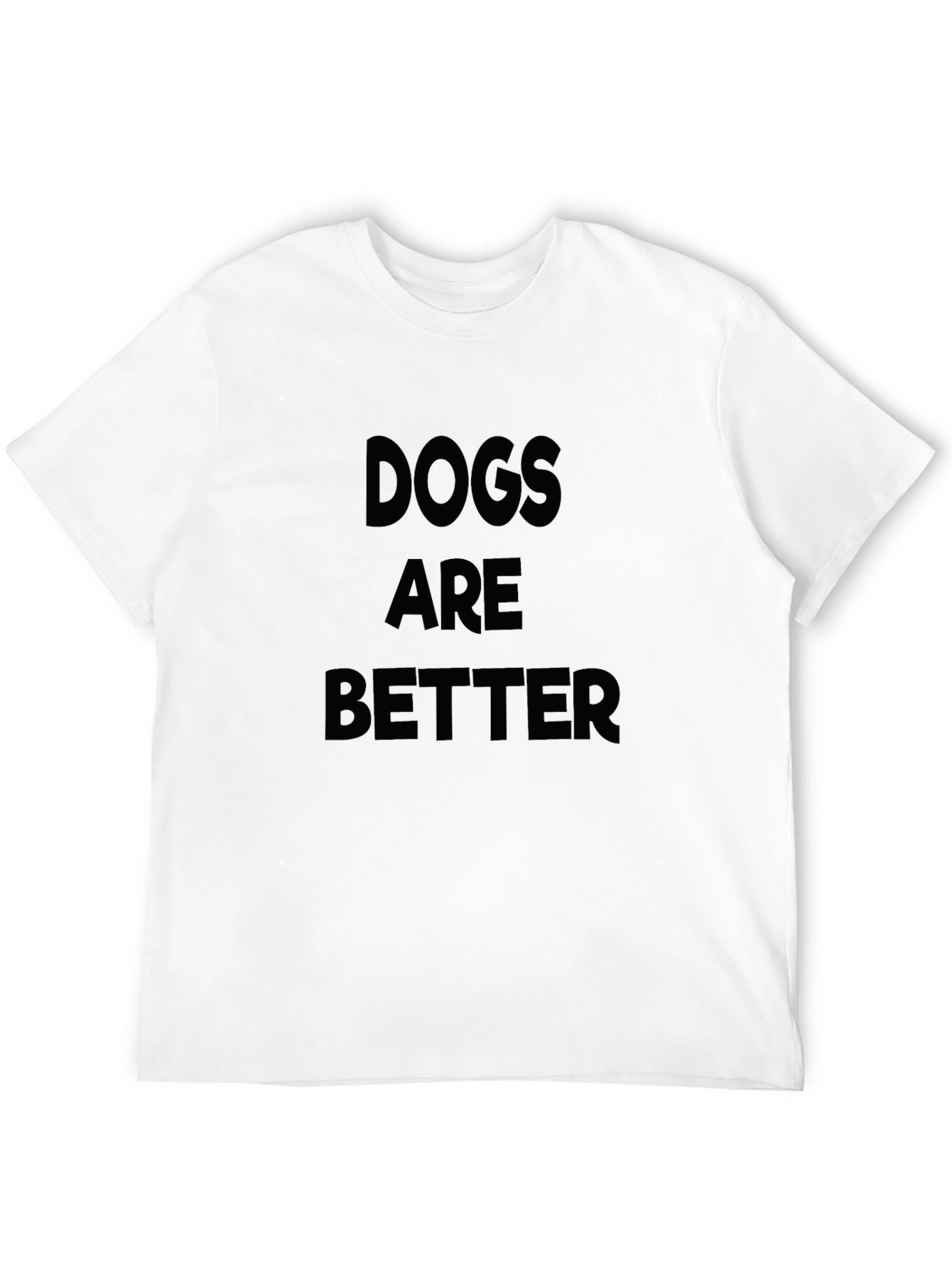 Black Dogs Are Better T-Shirt | Soft Cotton Crew Neck Tee view 12