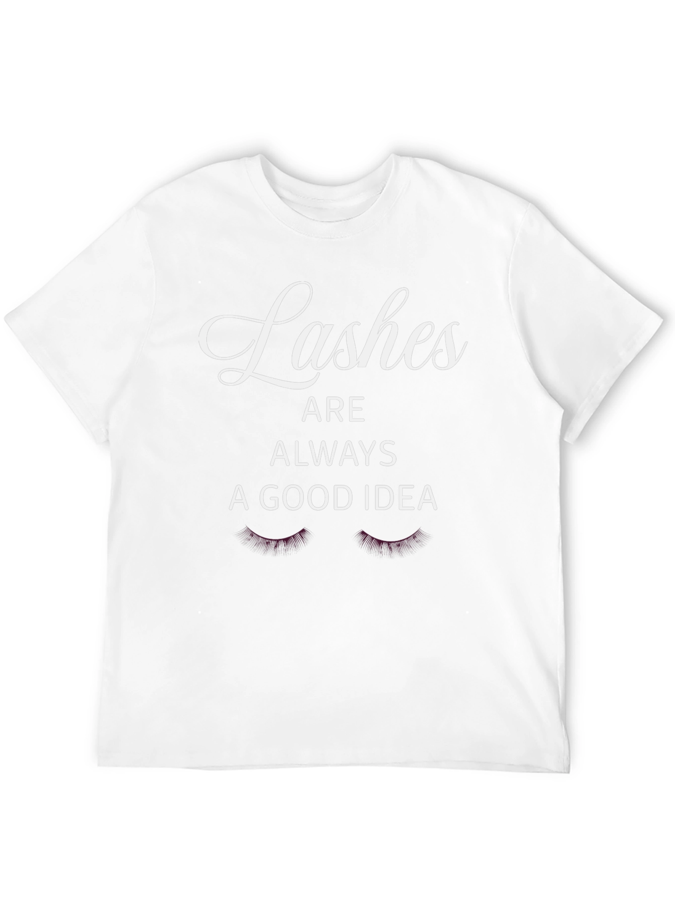 Black Lashes Always A Good Idea Graphic Tee view 12