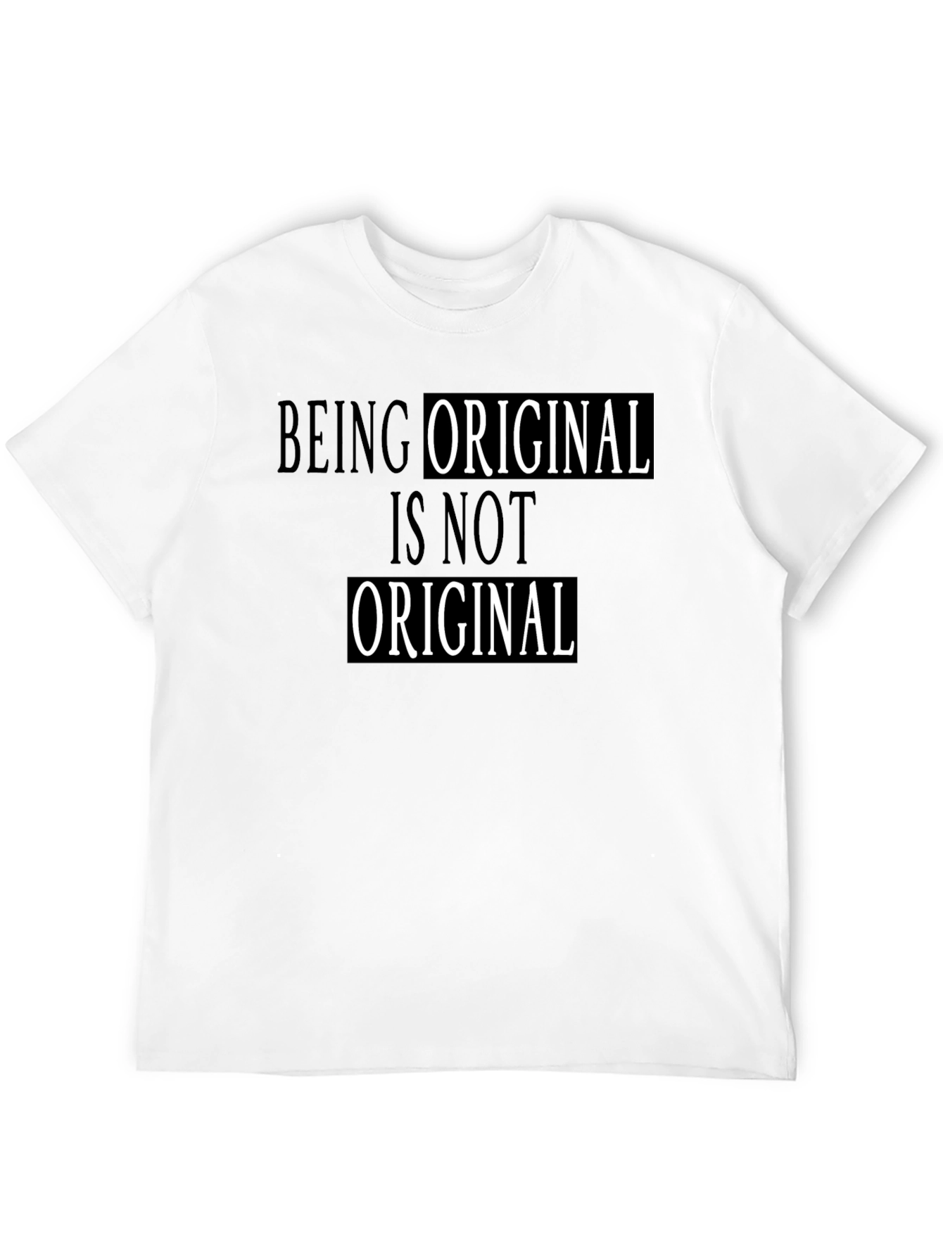 Black Original T-Shirt - Unique Graphic Tee view 12