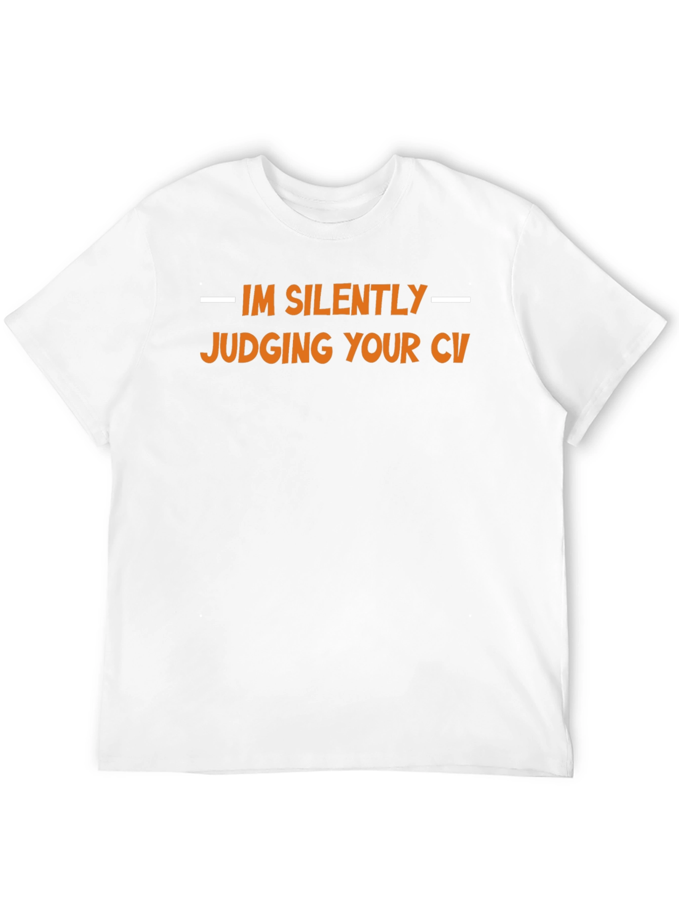 Black Silently Judging CV T-Shirt - Interview Ready Tee view 12