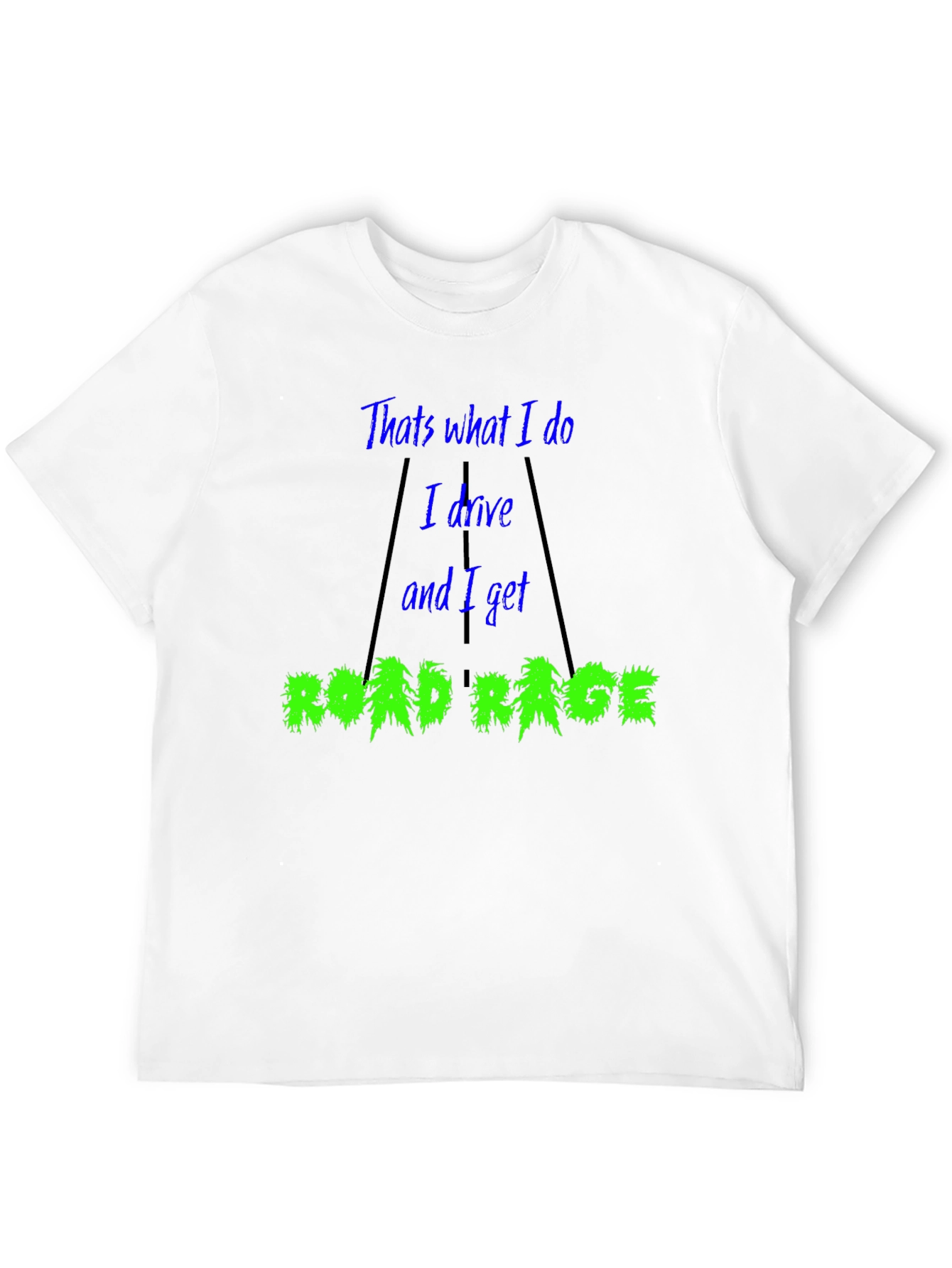 Black Road Rage T-Shirt view 12