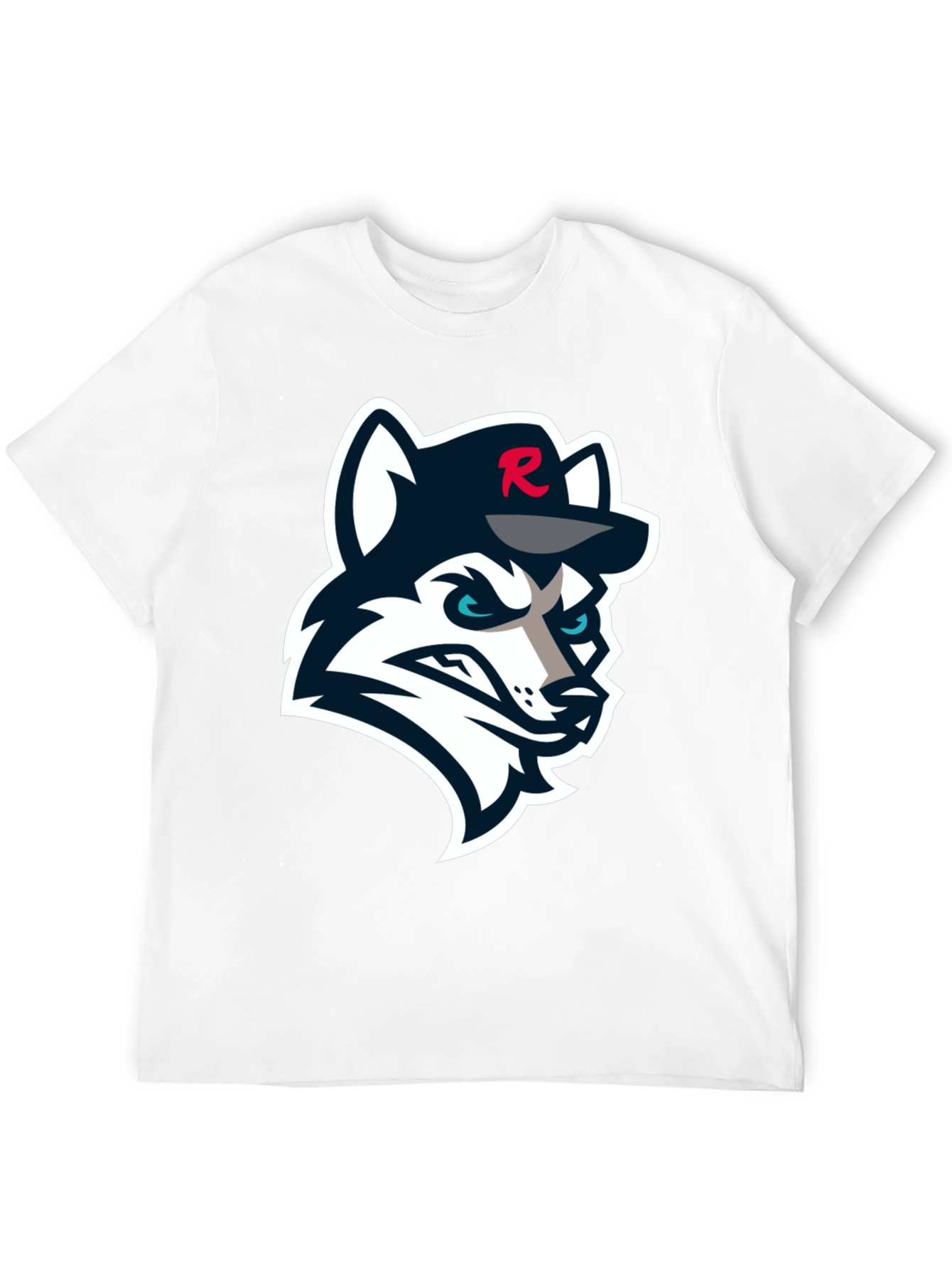 Black Black T-Shirt with Wolf Logo view 12