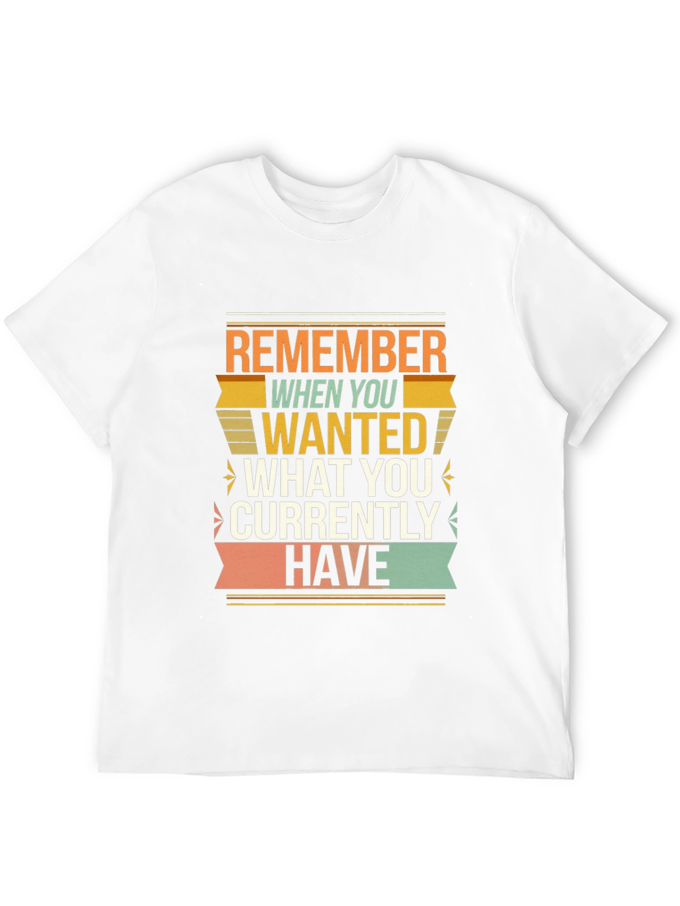 Black Motivational Graphic T-Shirt - Remember When You Wanted view 12
