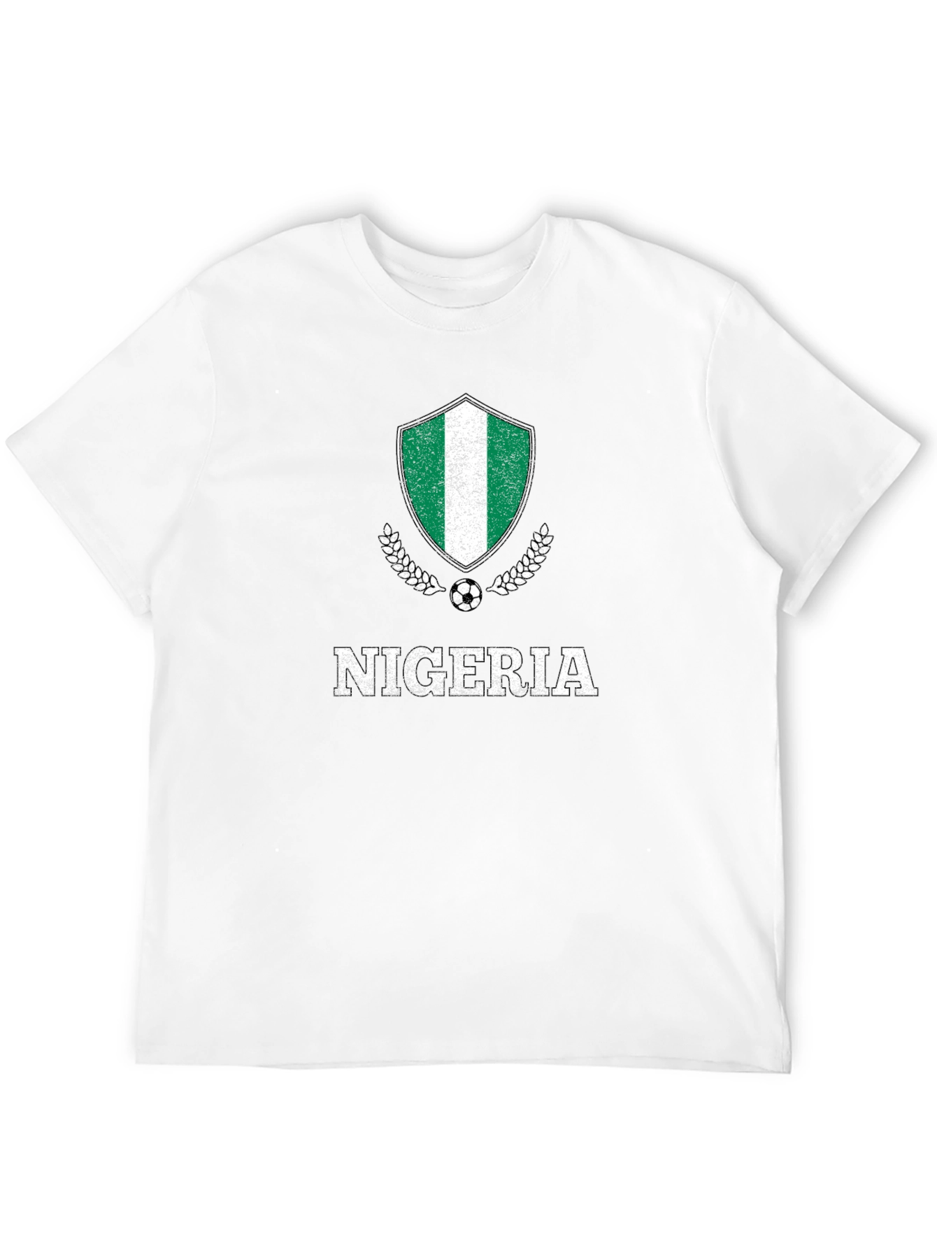 Black Nigeria Soccer T-Shirt - Country Pride Tee view 12