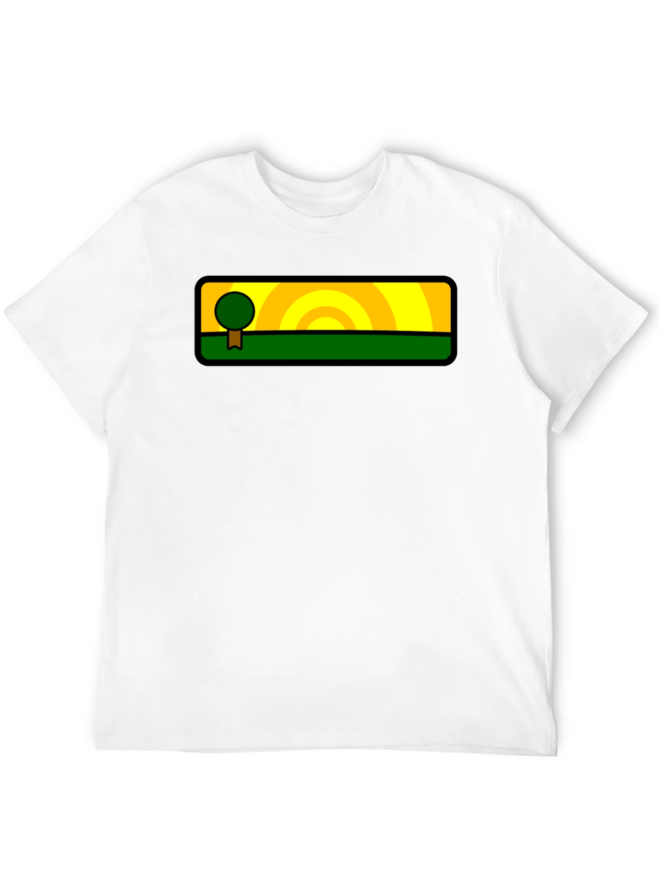 Black Nature Landscape Graphic Tee - Black view 12